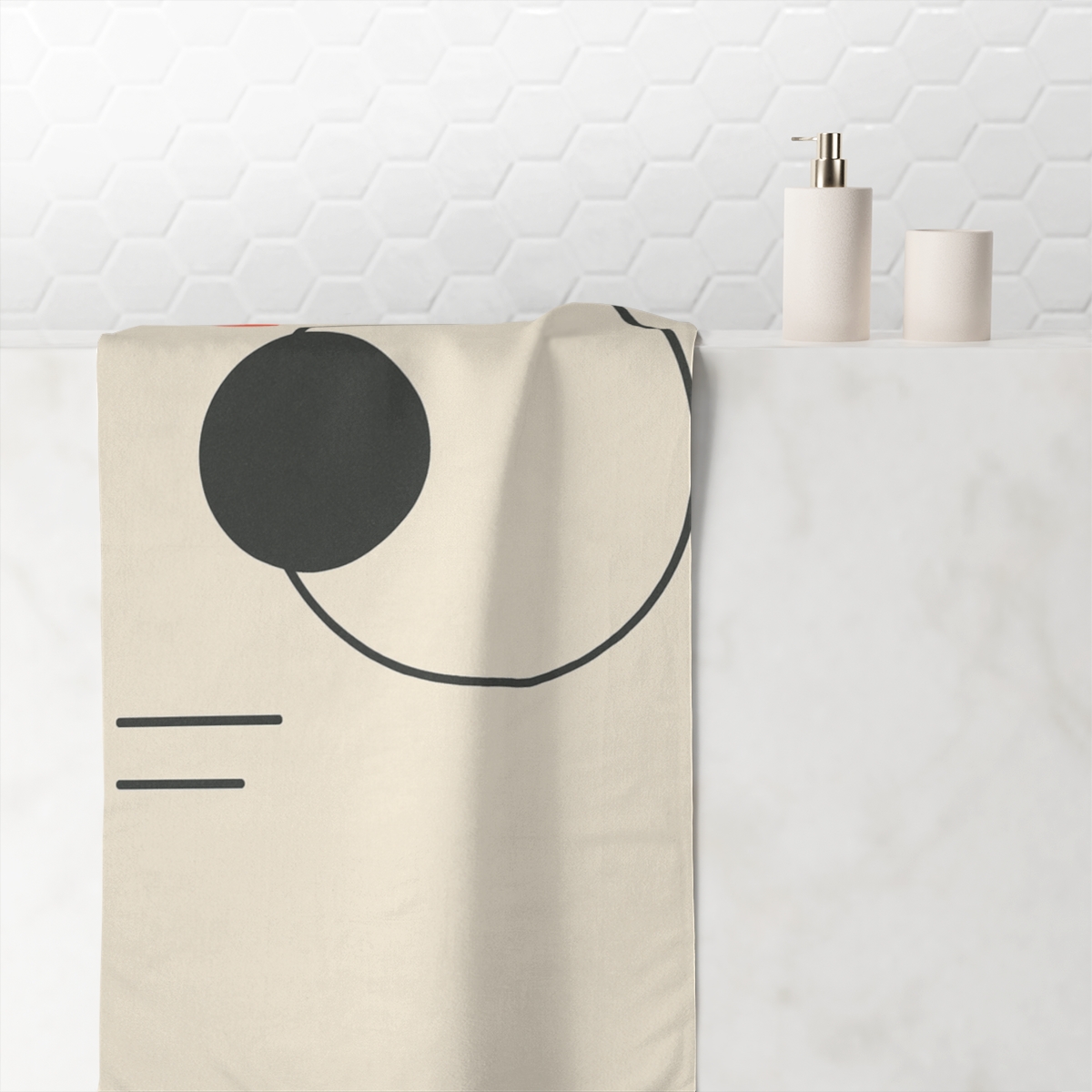 Quiet Eclipse Offset Trio custom towels