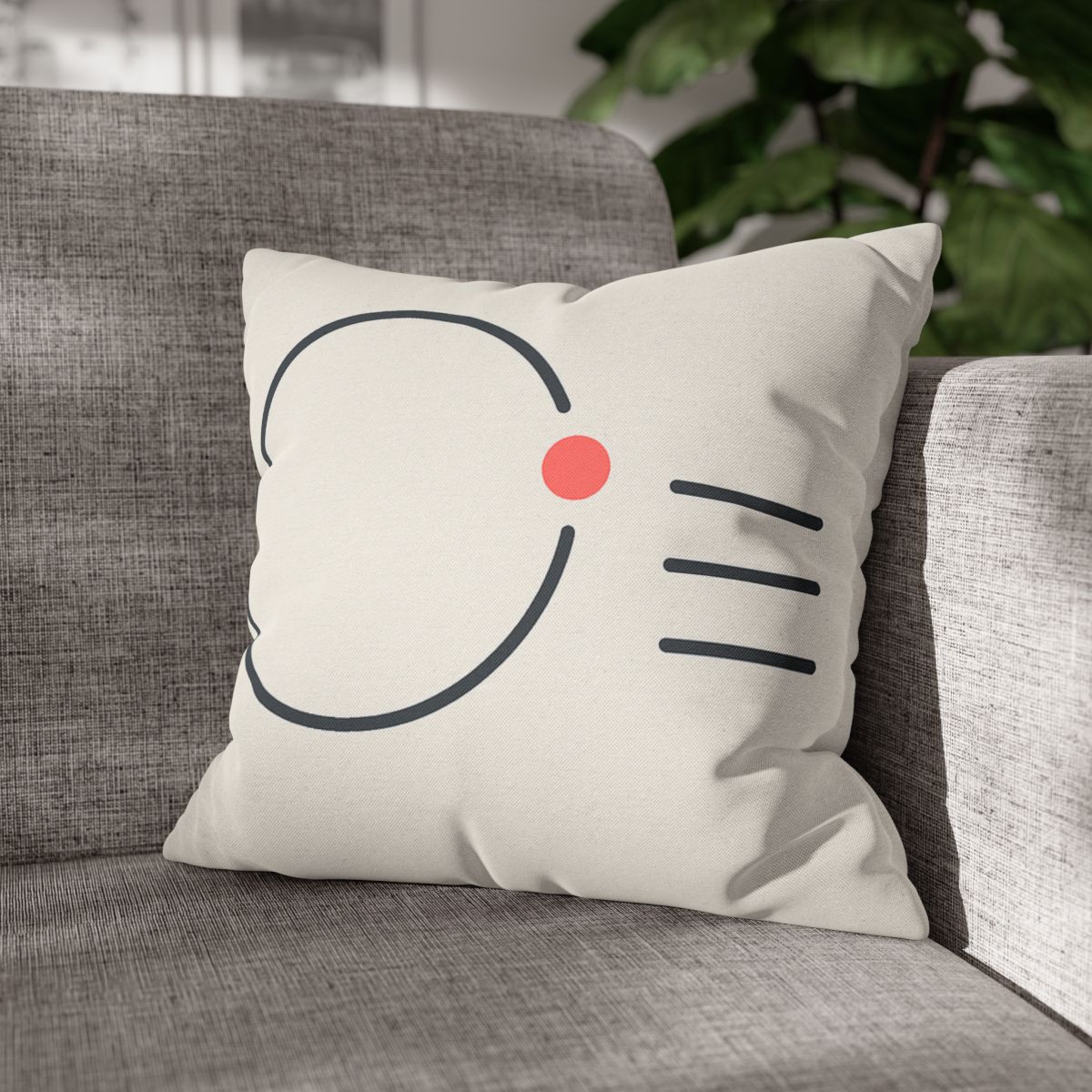 Offset Ring With Three Quiet Bars soft cotton pillow cases