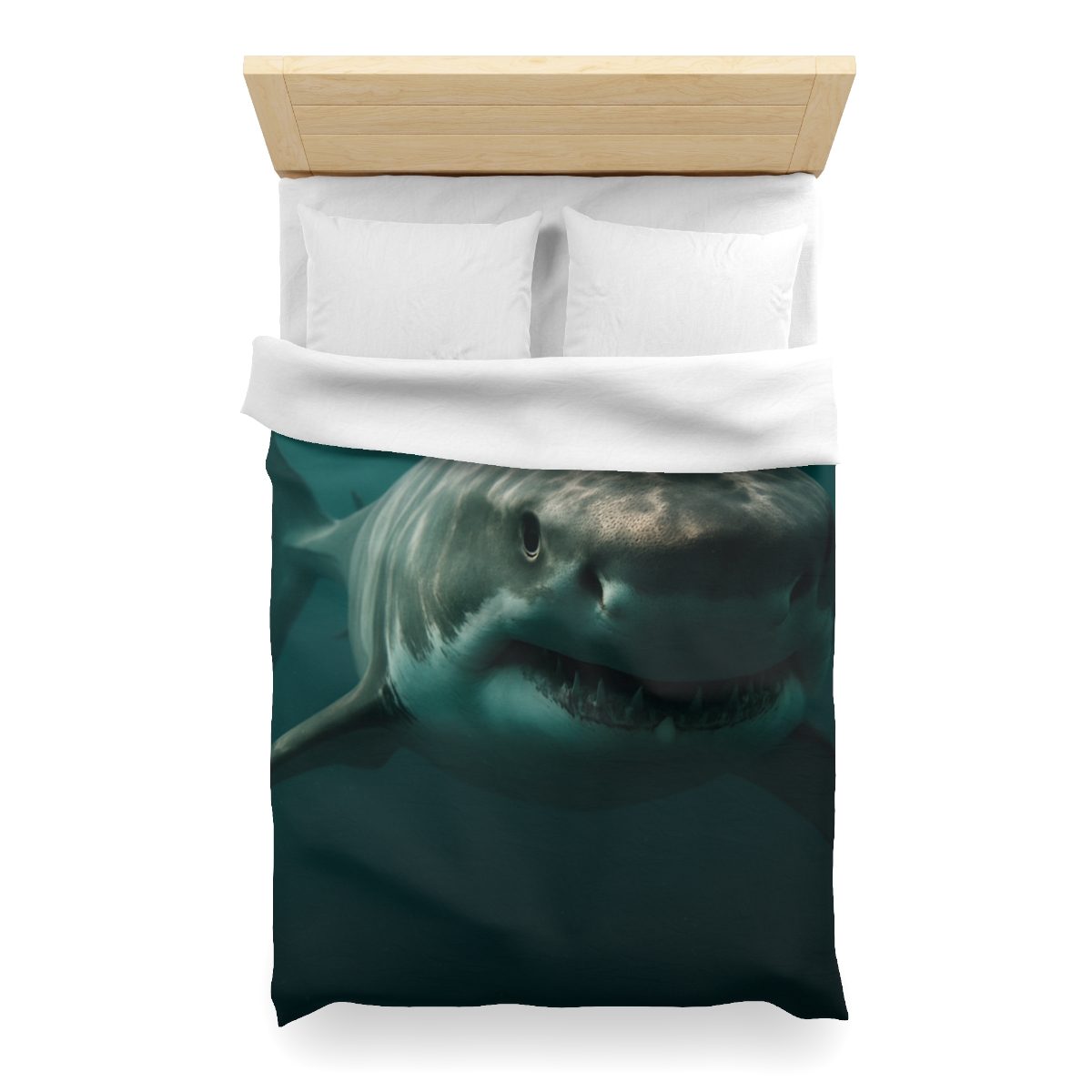 Silent Hunter Great White Shark personalized bedding duvets