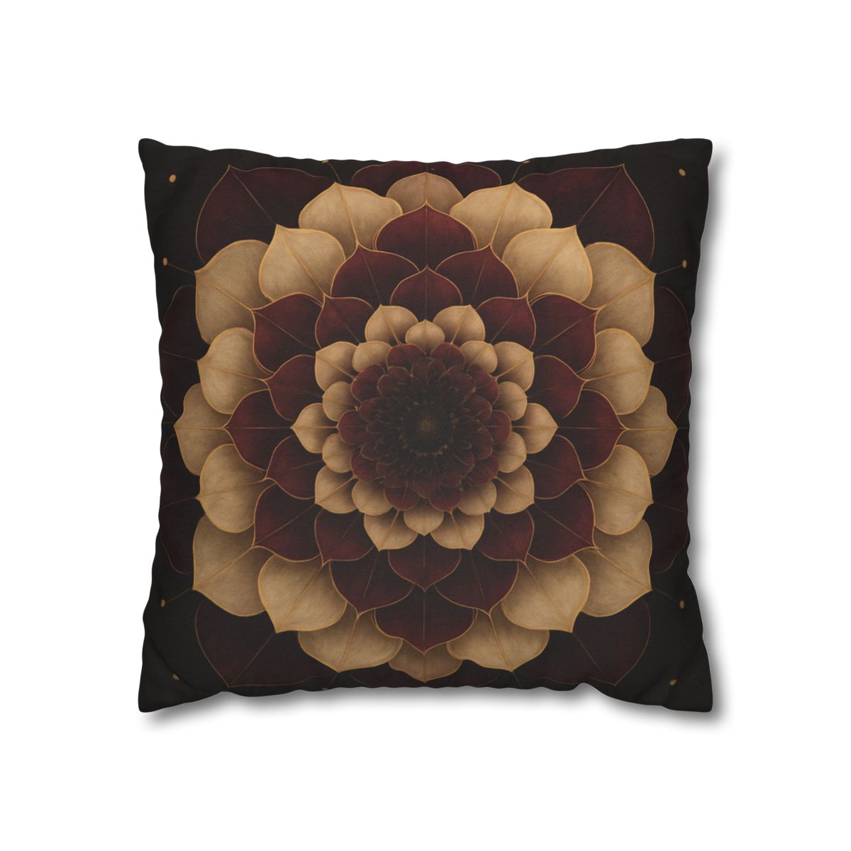 Petal Orbit Mandala designer print pillow cases