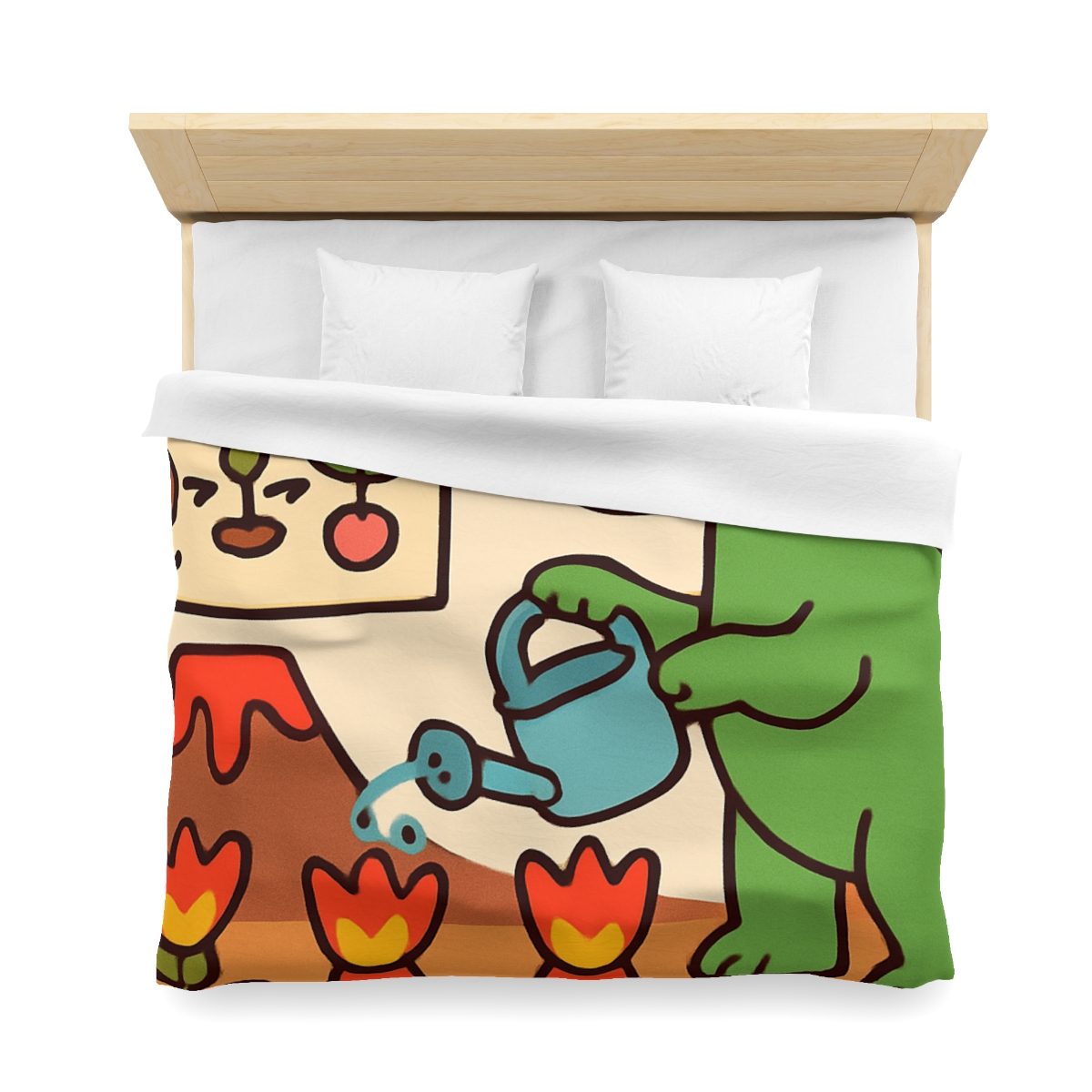 Volcano Garden Of Friendly Dinosaurs personalized bedding duvets
