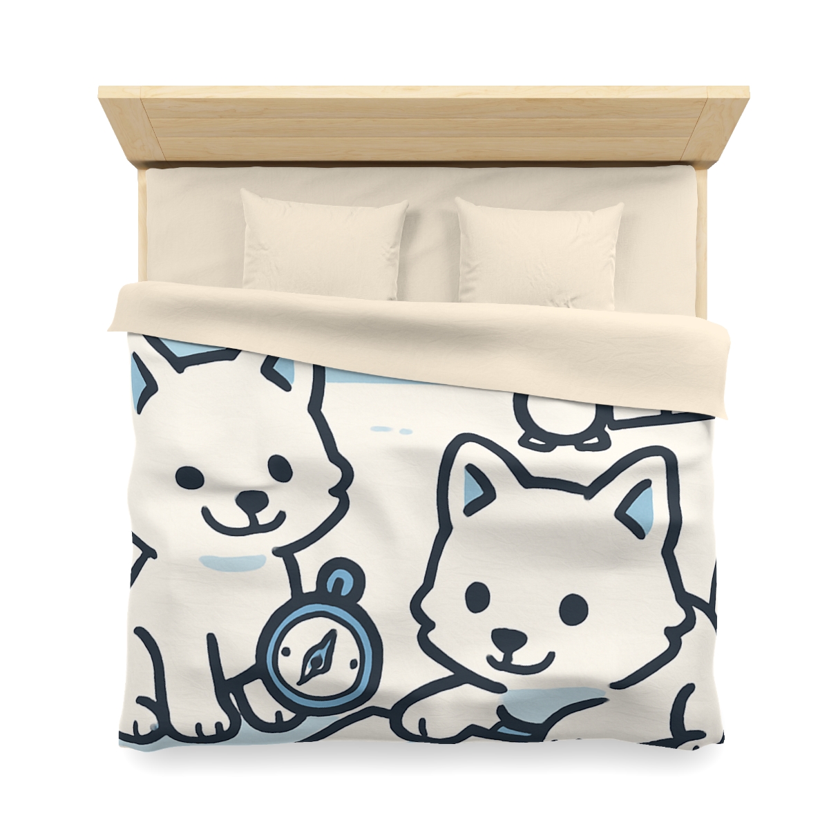 Polar Aurora Map Makers stylish duvet covers