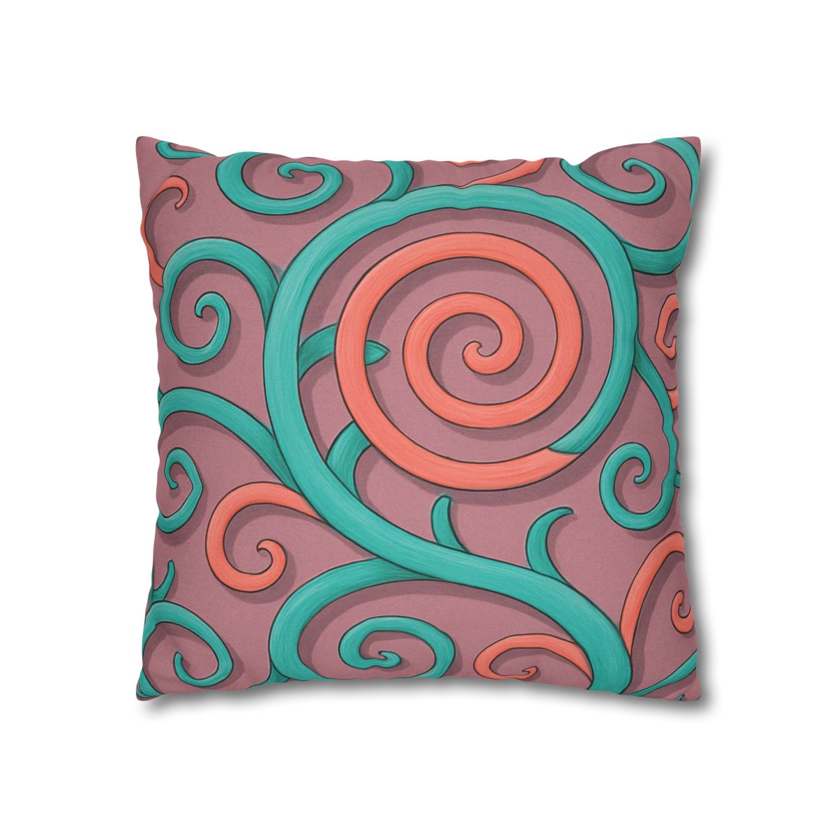 Tendril Spiral Mosaic personalized pillow covers