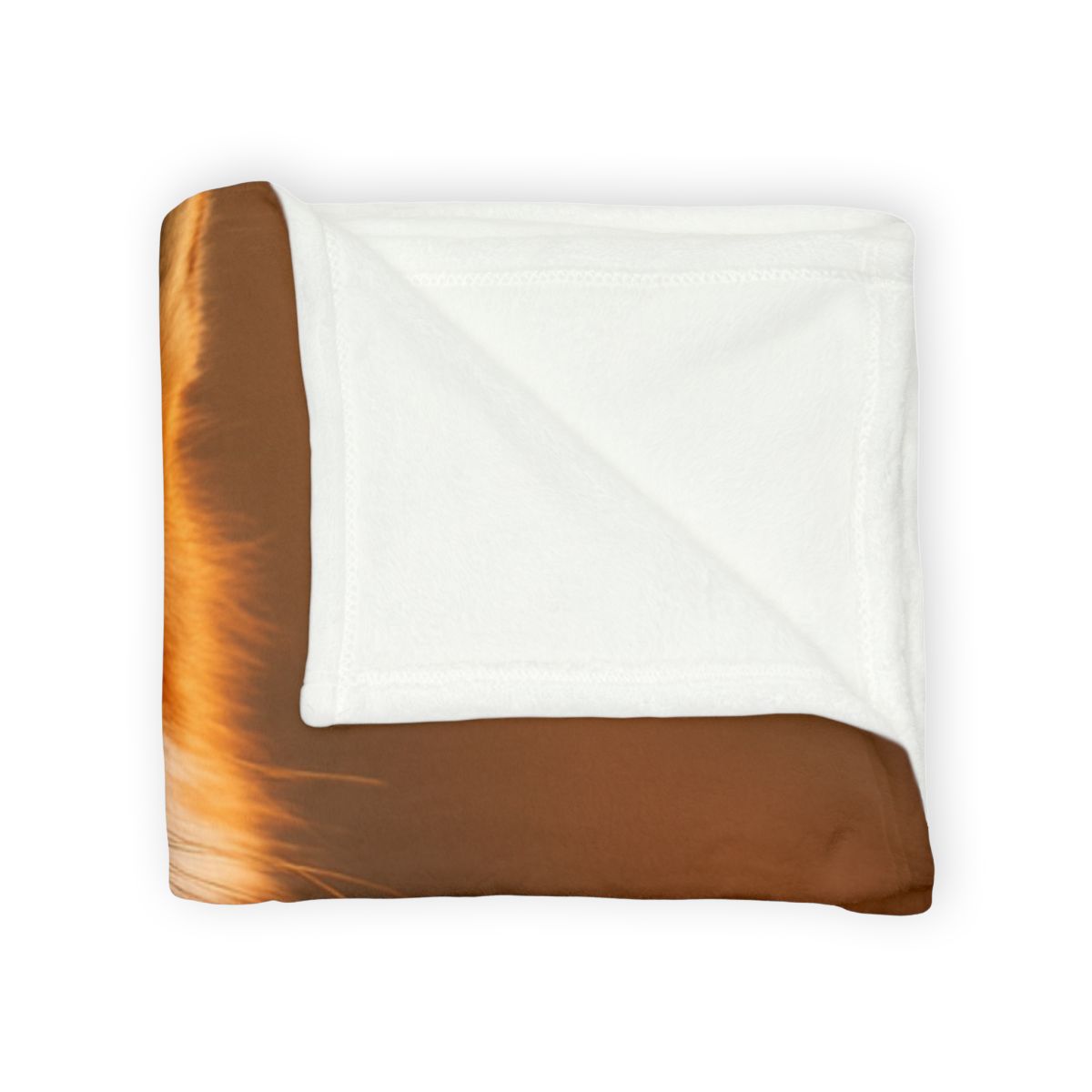 Crimson Whisper Red Fox personalized cozy blankets