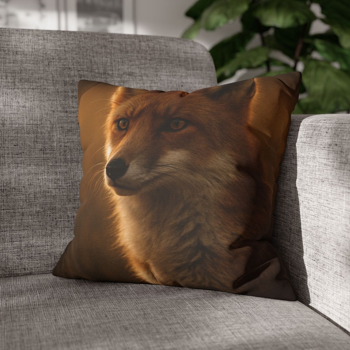 Crimson Whisper Red Fox comfortable bedding pillow covers