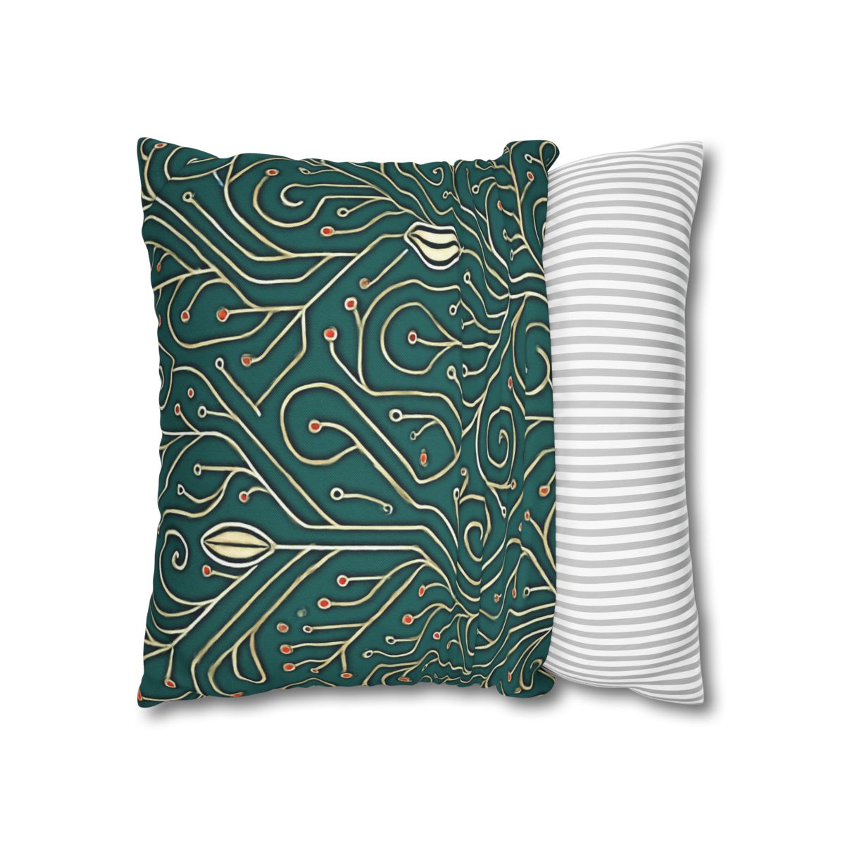 Vine Circuit Filigree designer print pillow cases