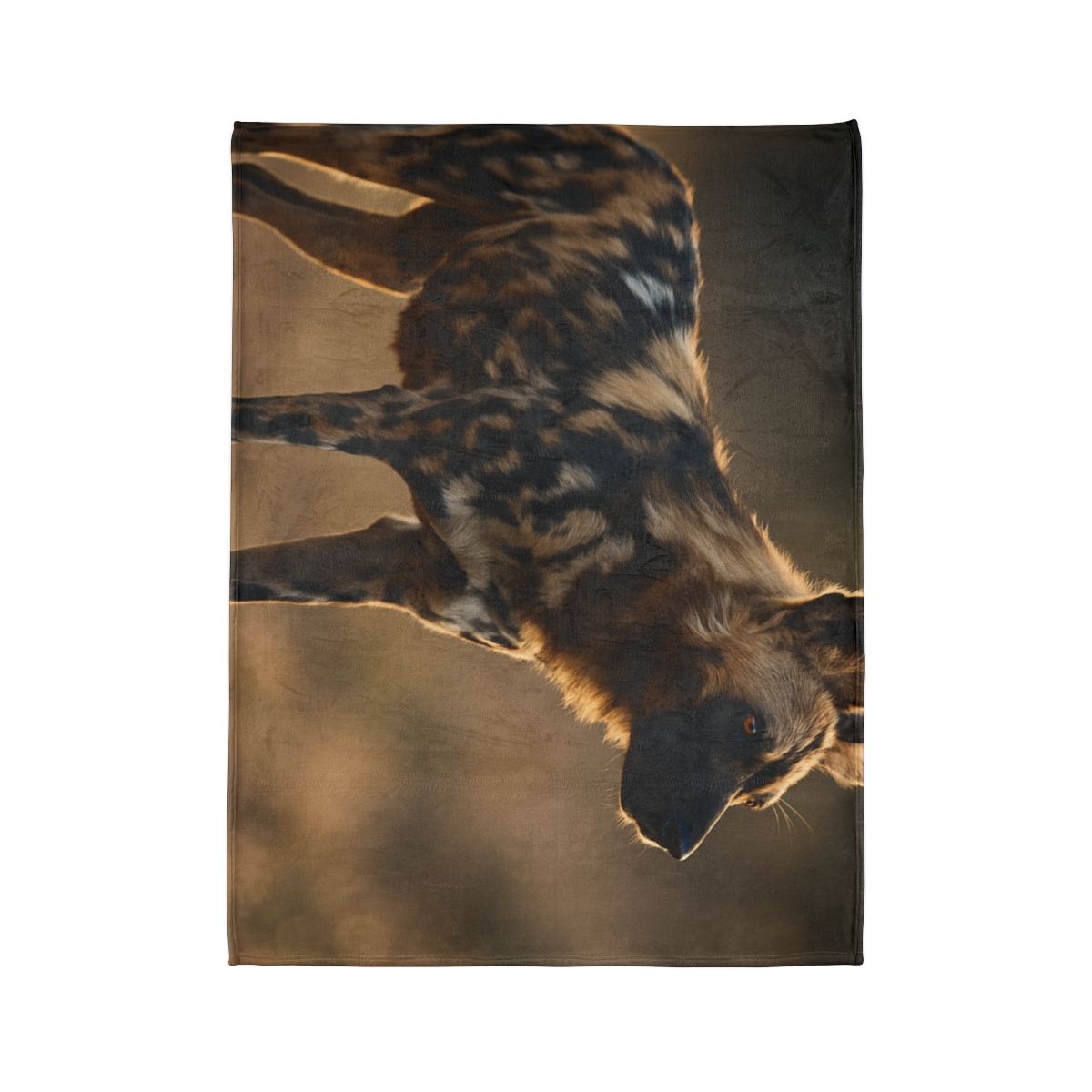Ember Gaze African Wild Dog soft fleece blankets