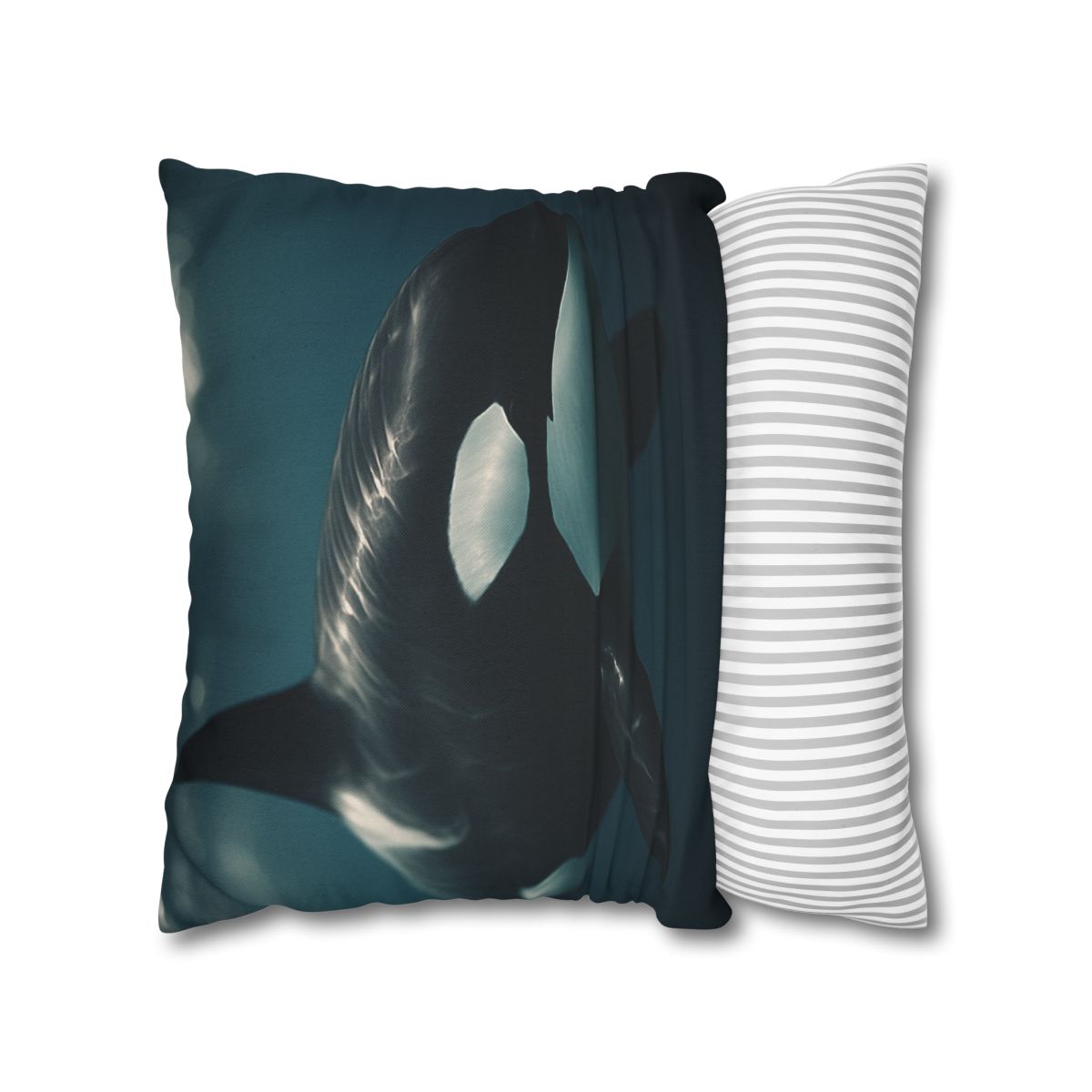 Tidal Shadow Orca soft cotton pillow cases