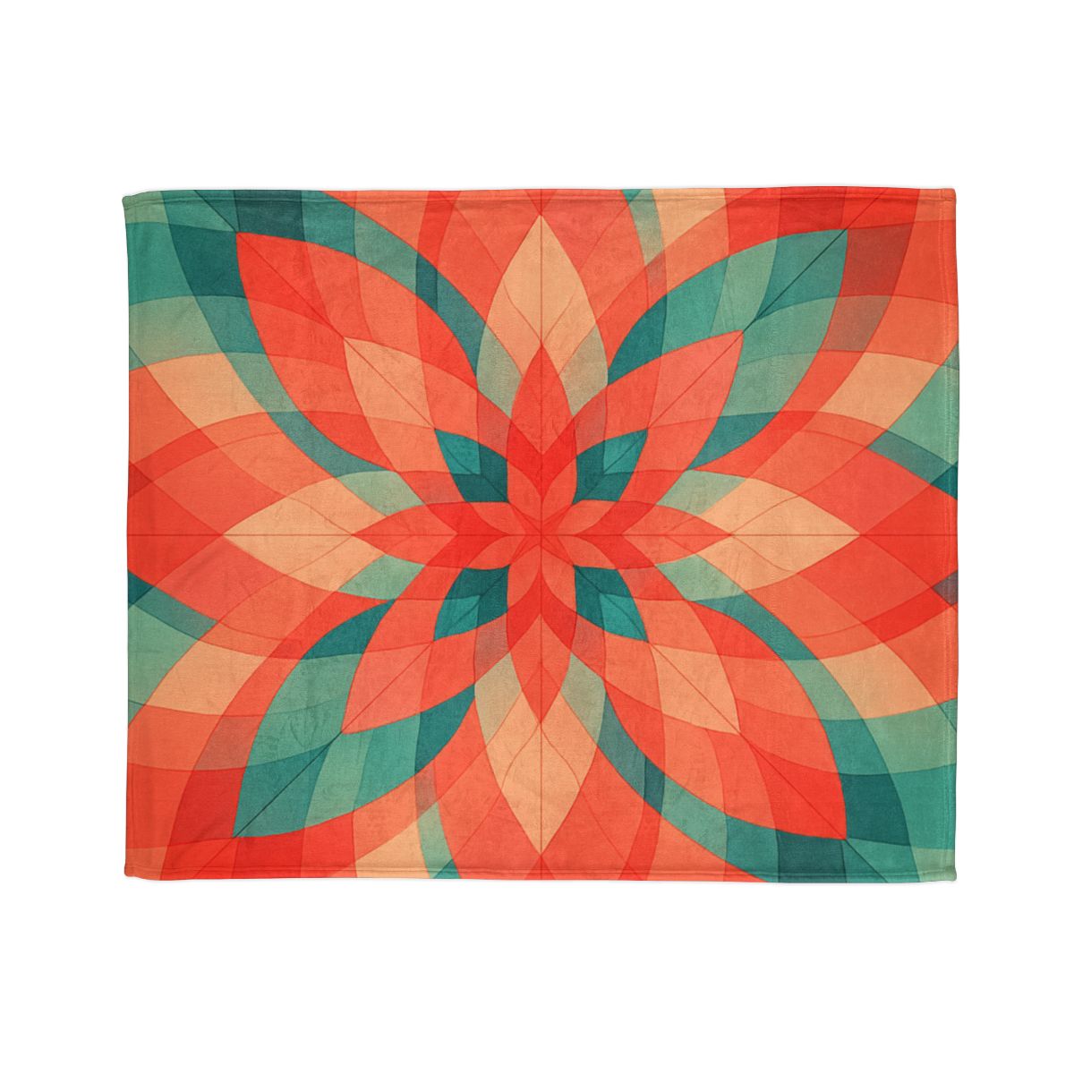 Petal Prism Overlap soft fleece blankets