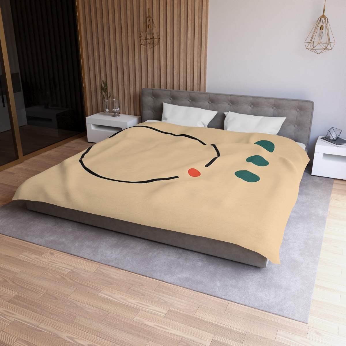 Broken Ring With Offset Triplet soft comforter duvets