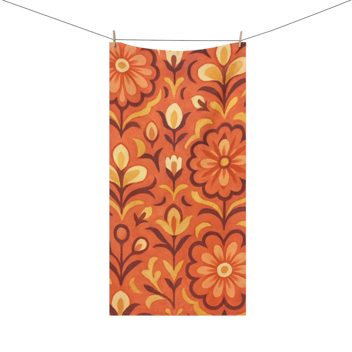 Blossom Tessellation Medallions trendy hand towels