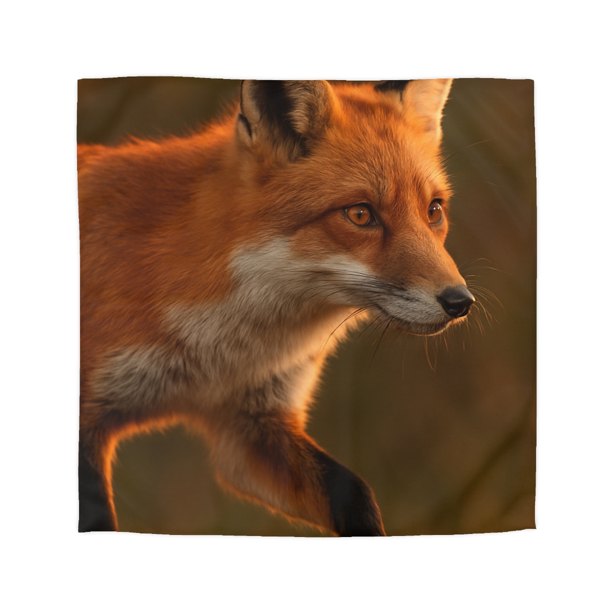 Crimson Whisper Red Fox trendy bedroom duvets