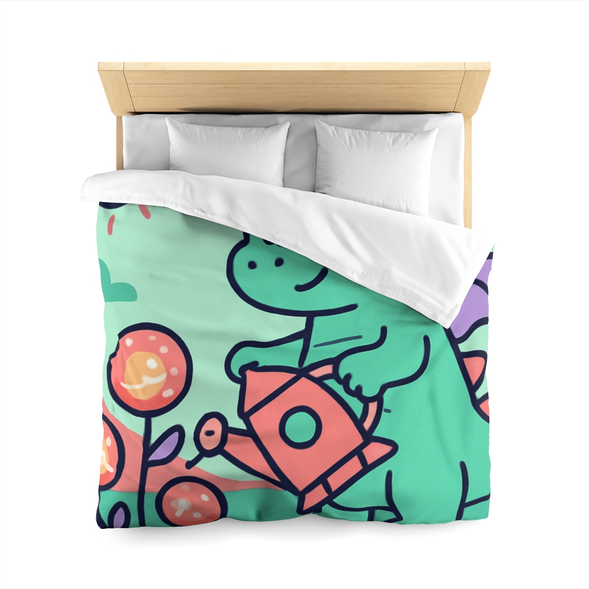 Cosmic Garden Dragon designer printed duvets