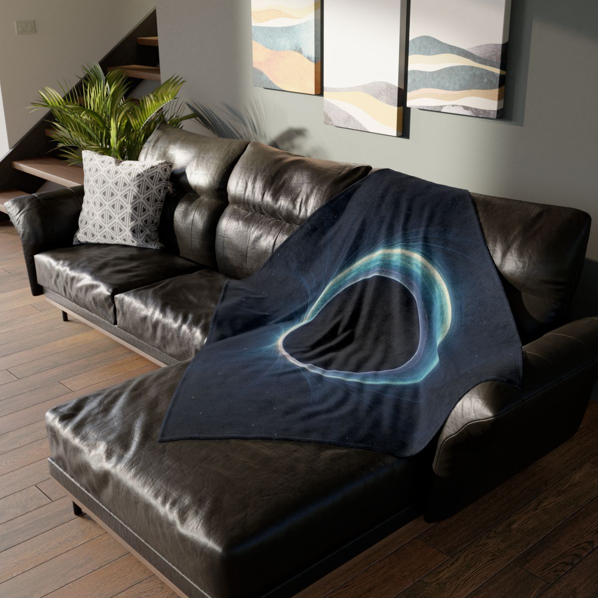 Gravitational Prism Bloom stylish throw blankets