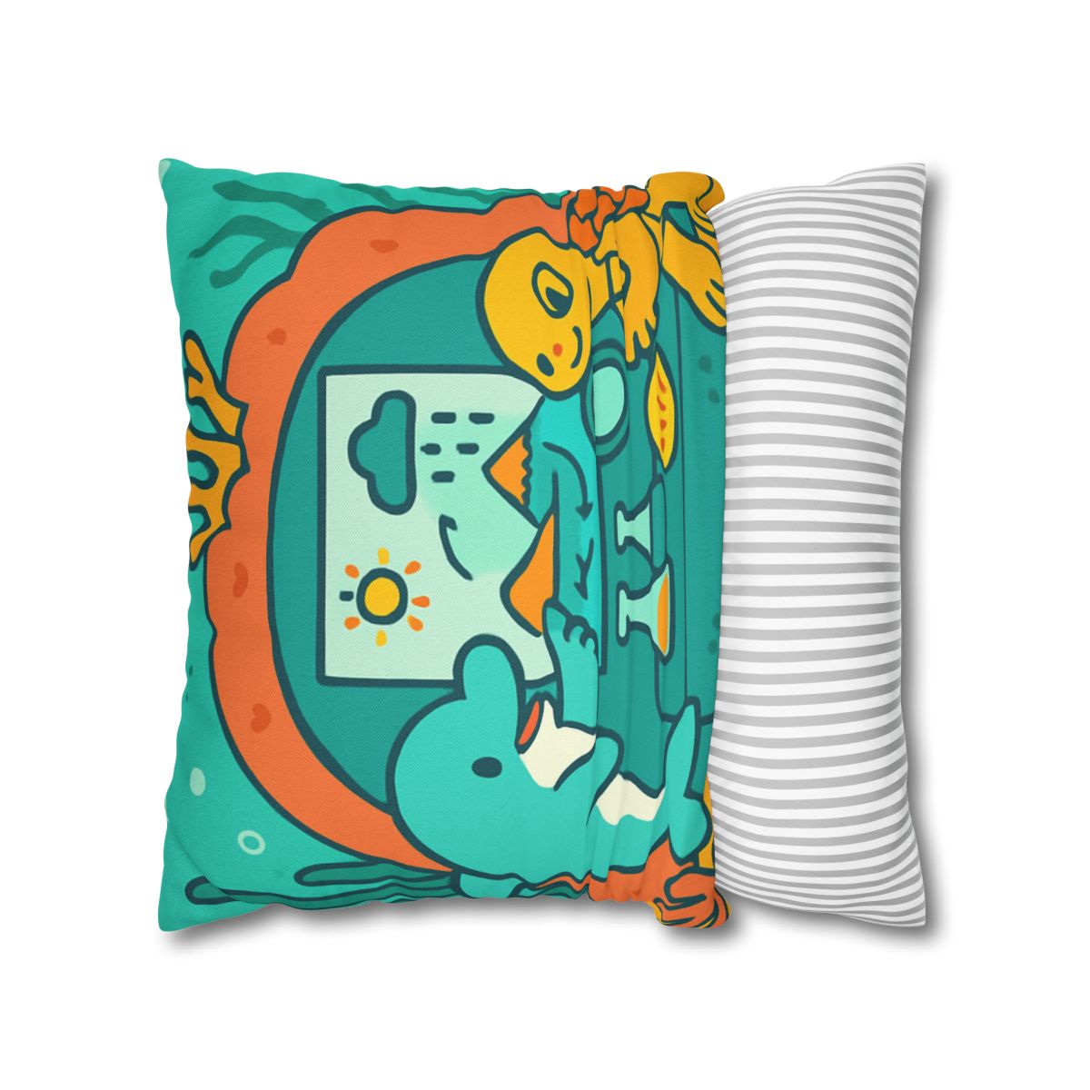 Coral Reef Science Lab trendy patterned pillow cases