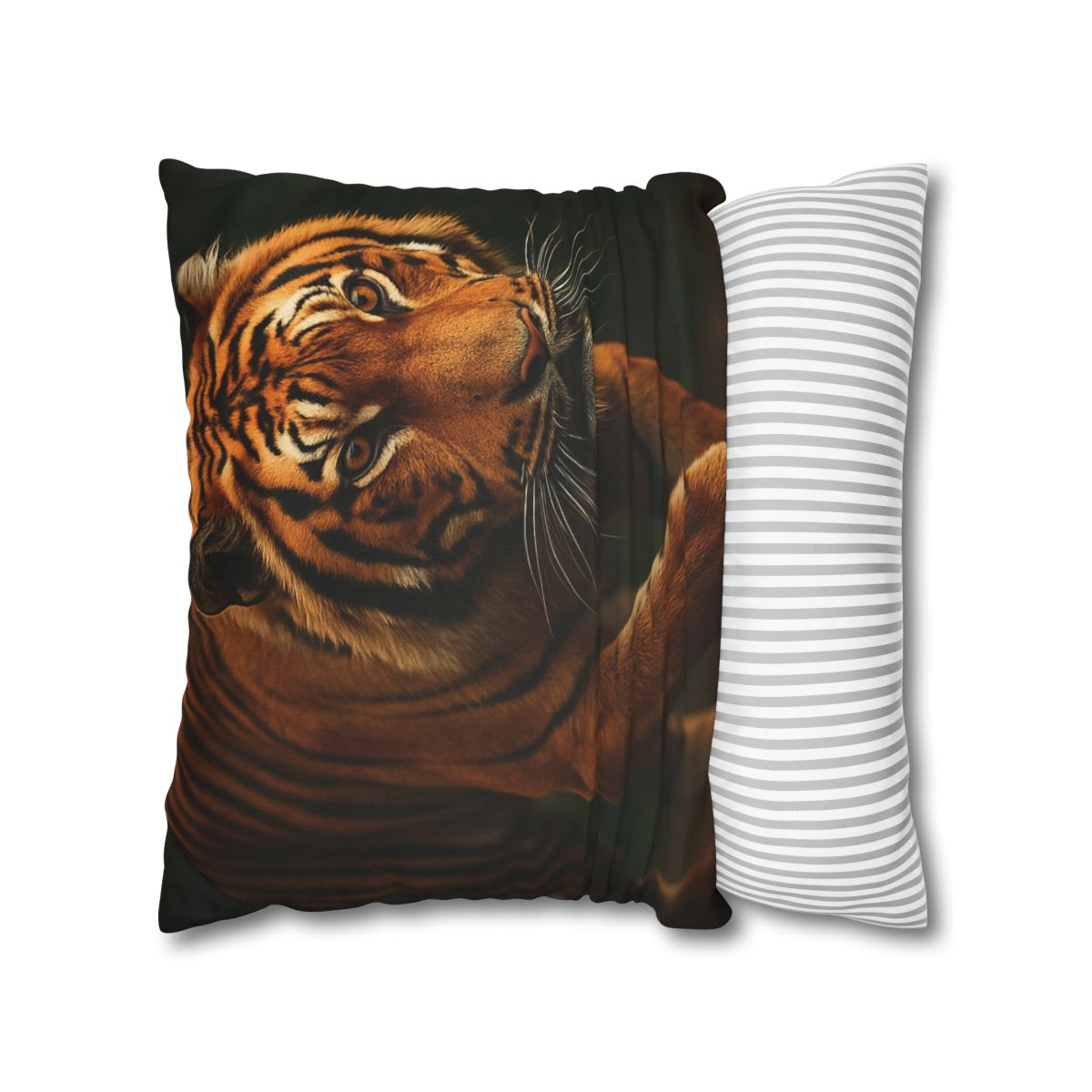 Forest Stalker Bengal Tiger trendy patterned pillow cases