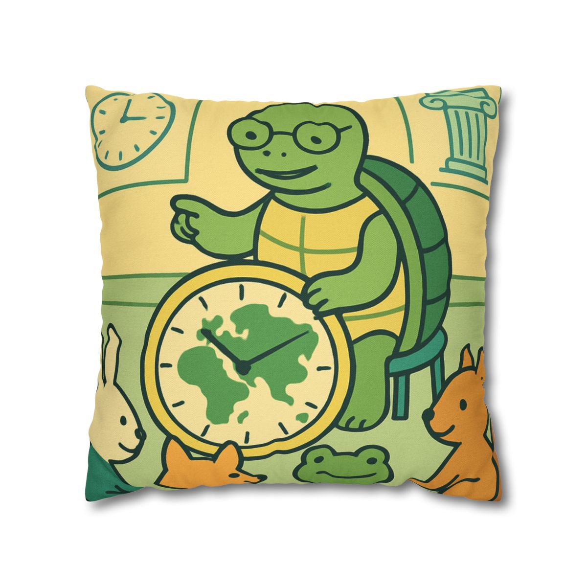 Time-Traveling Turtle School personalized pillow covers