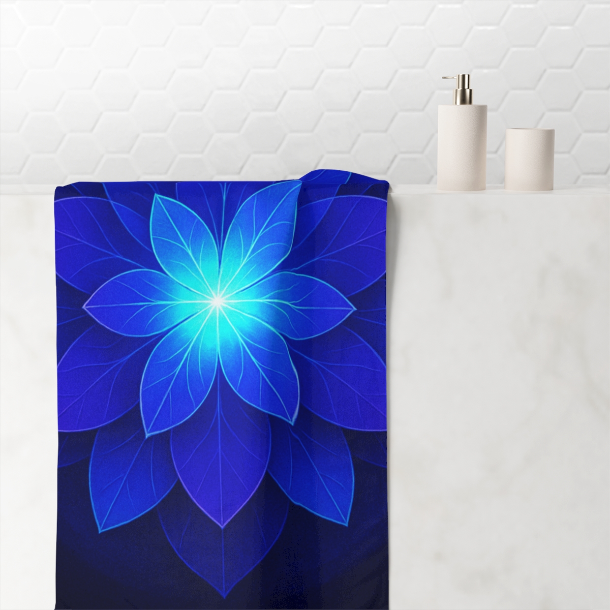 Petal Prism Overlap comfortable face towels