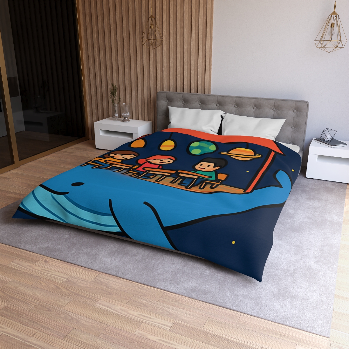 Cosmic Whale Classroom stylish duvet covers