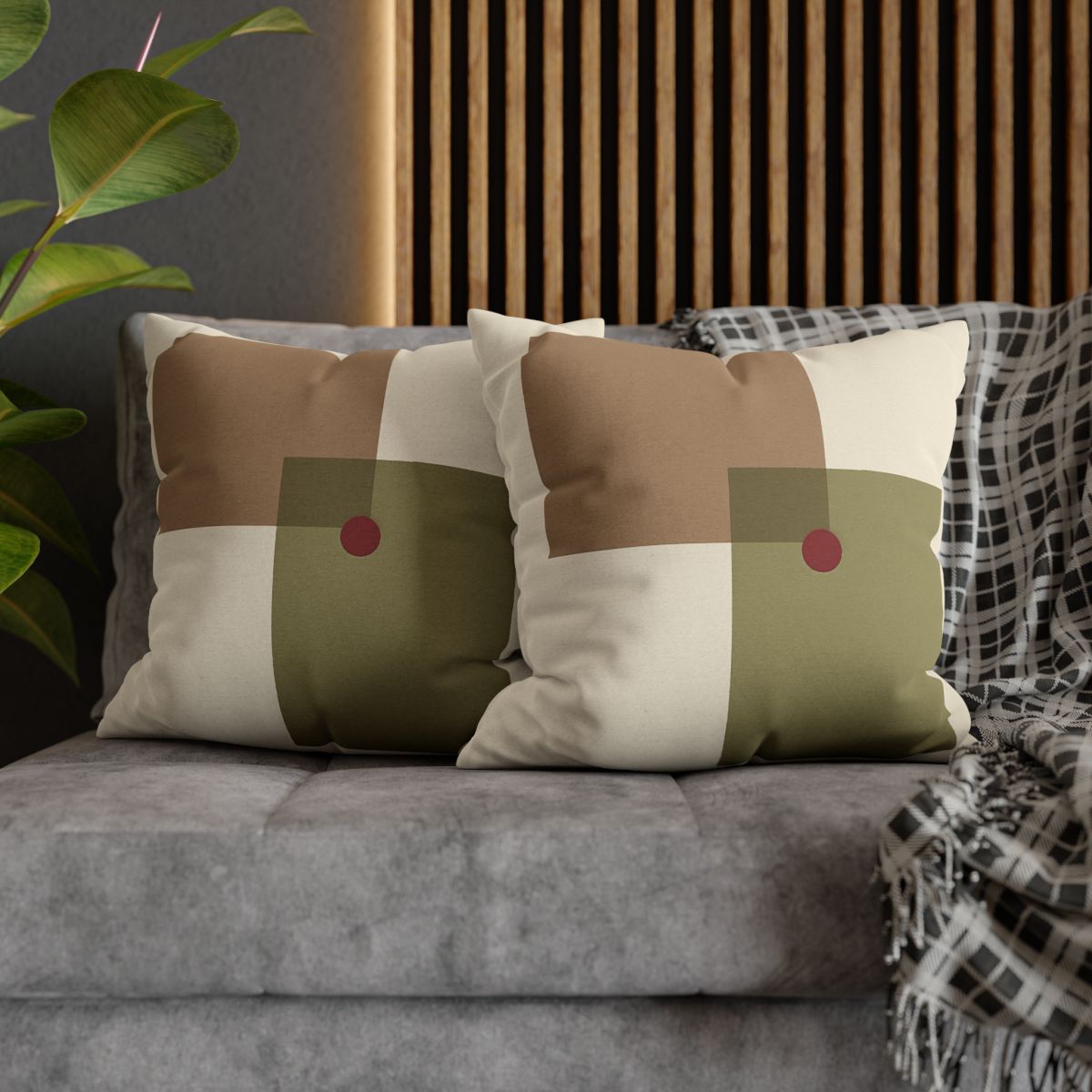 Offset Duo And Quiet Dot soft cotton pillow cases