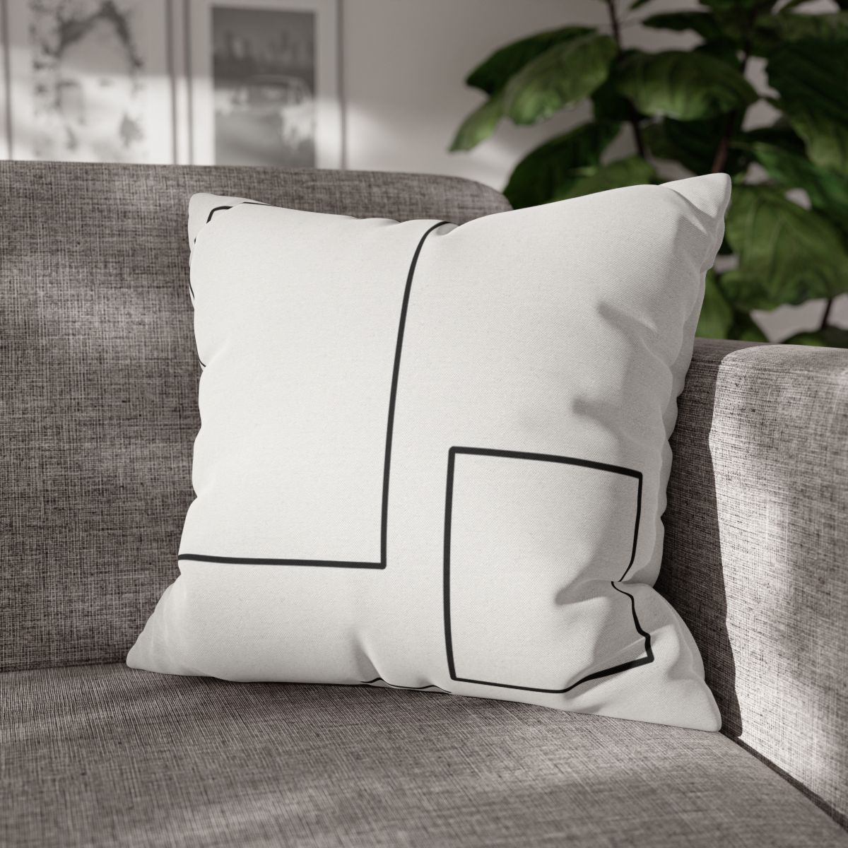 Offset Rectangle Pair With Anchor Line personalized pillow covers