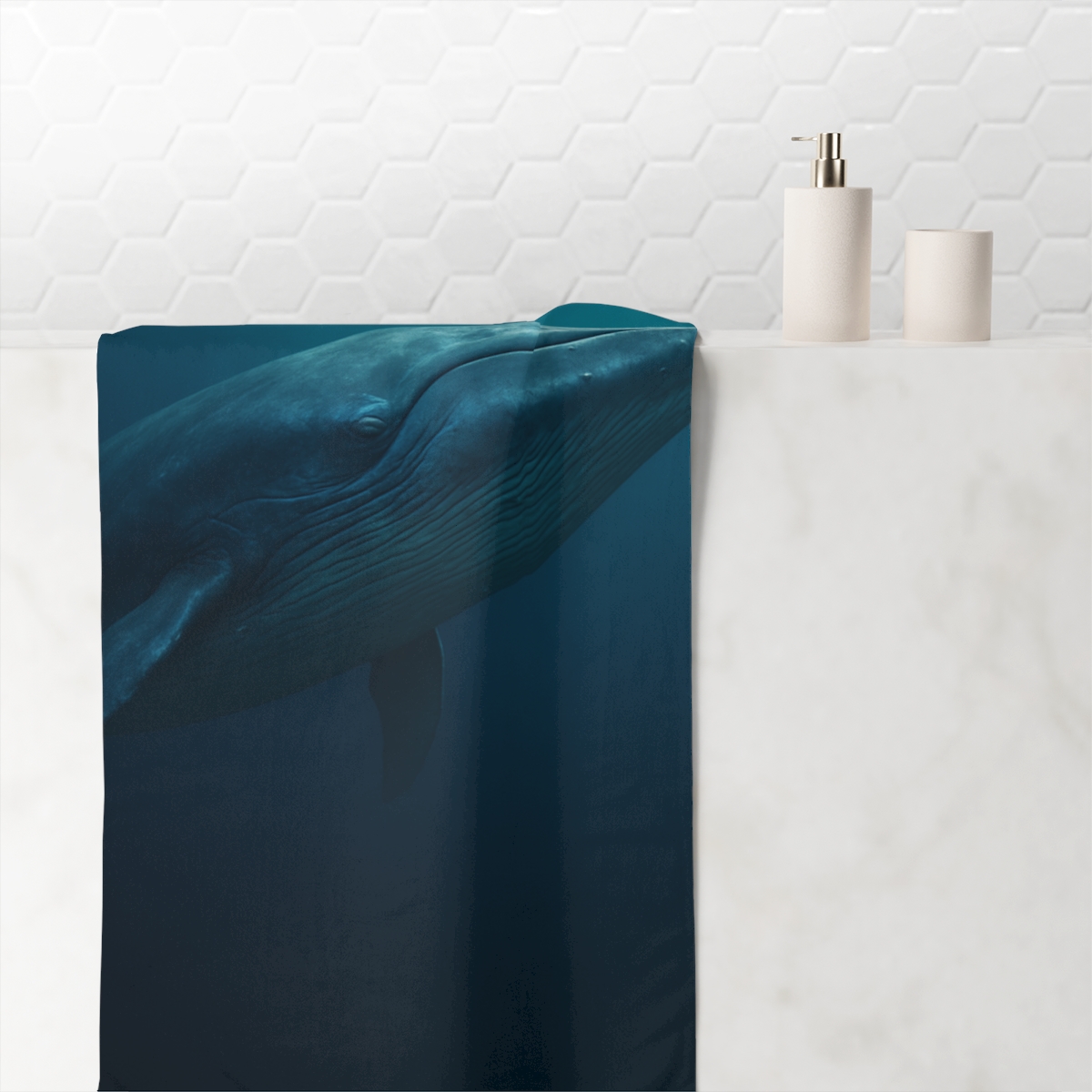 Coral Song Blue Whale stylish beach towels