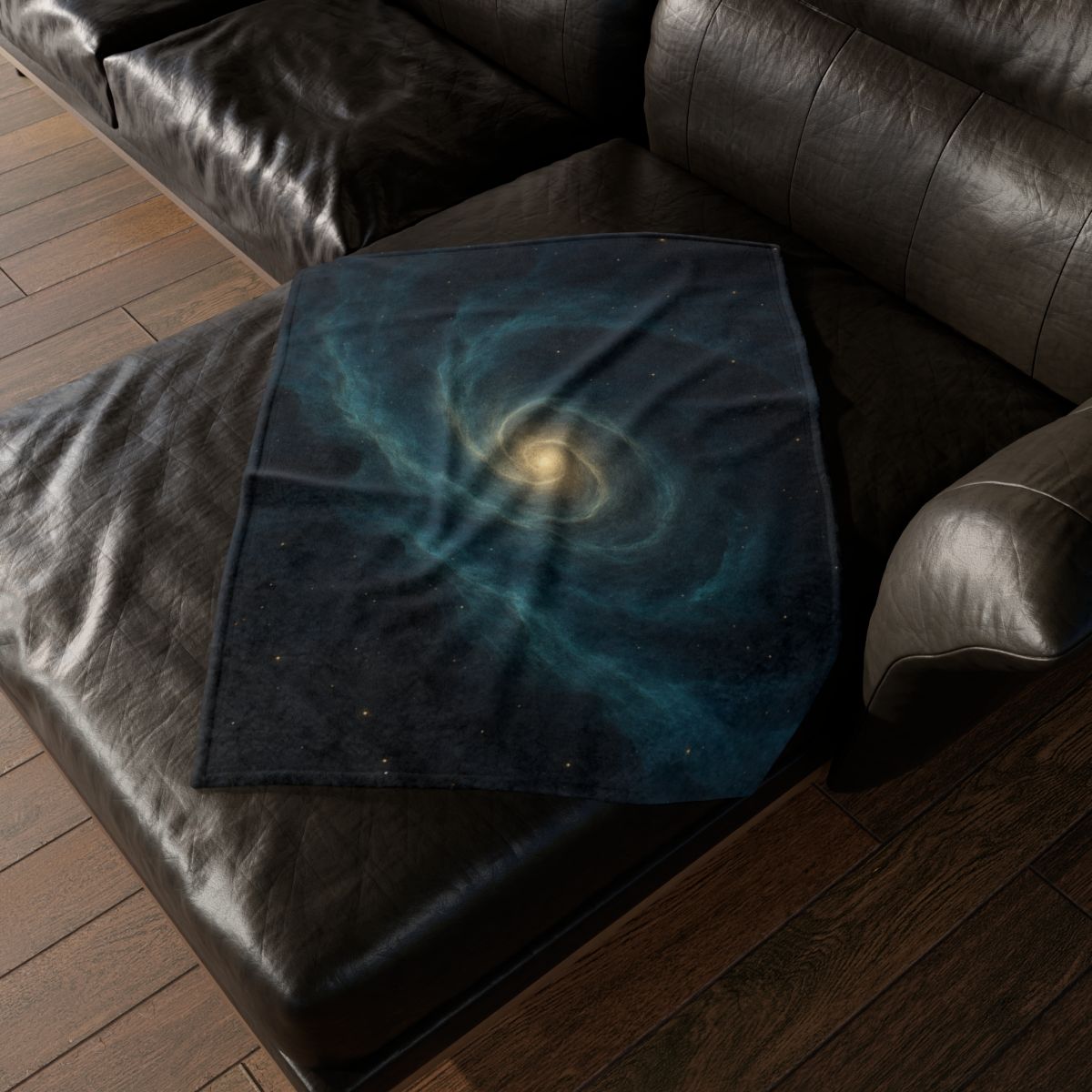 Celestial Loom Spiral designer printed blankets