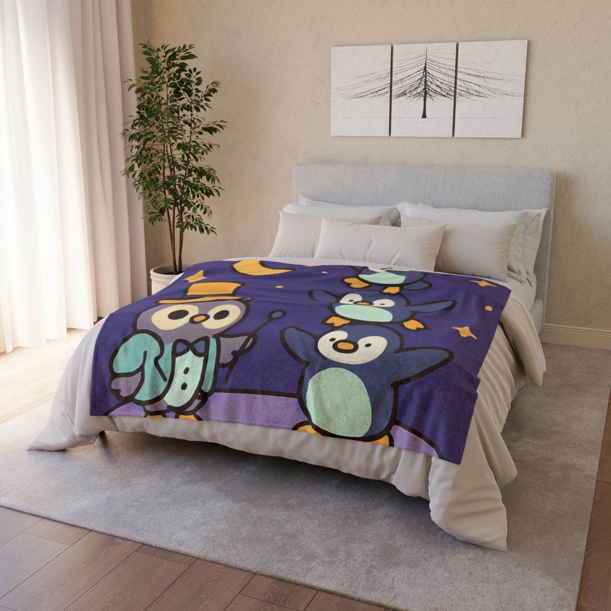 Moonlight Feather Circus trendy patterned blankets