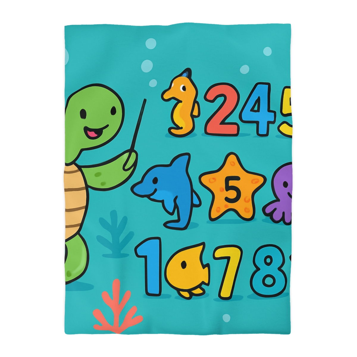 The Coral Reef Number Parade warm winter duvets