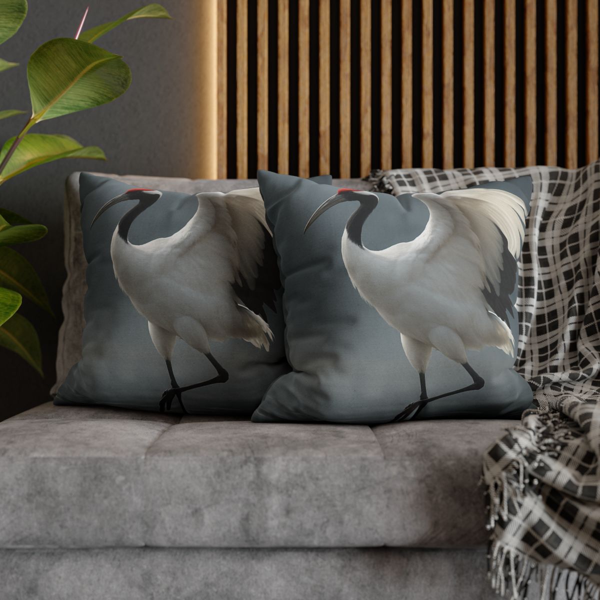 Mist Dancer Red Crowned Crane unique gift pillow cases