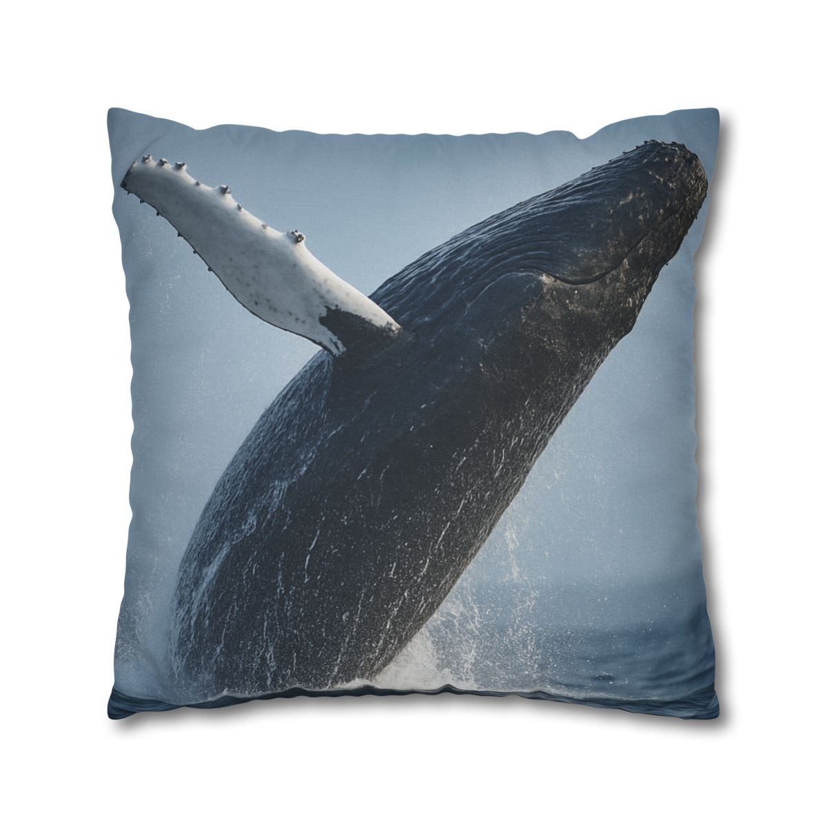 Humpback Whale Rising Calm trendy patterned pillow cases