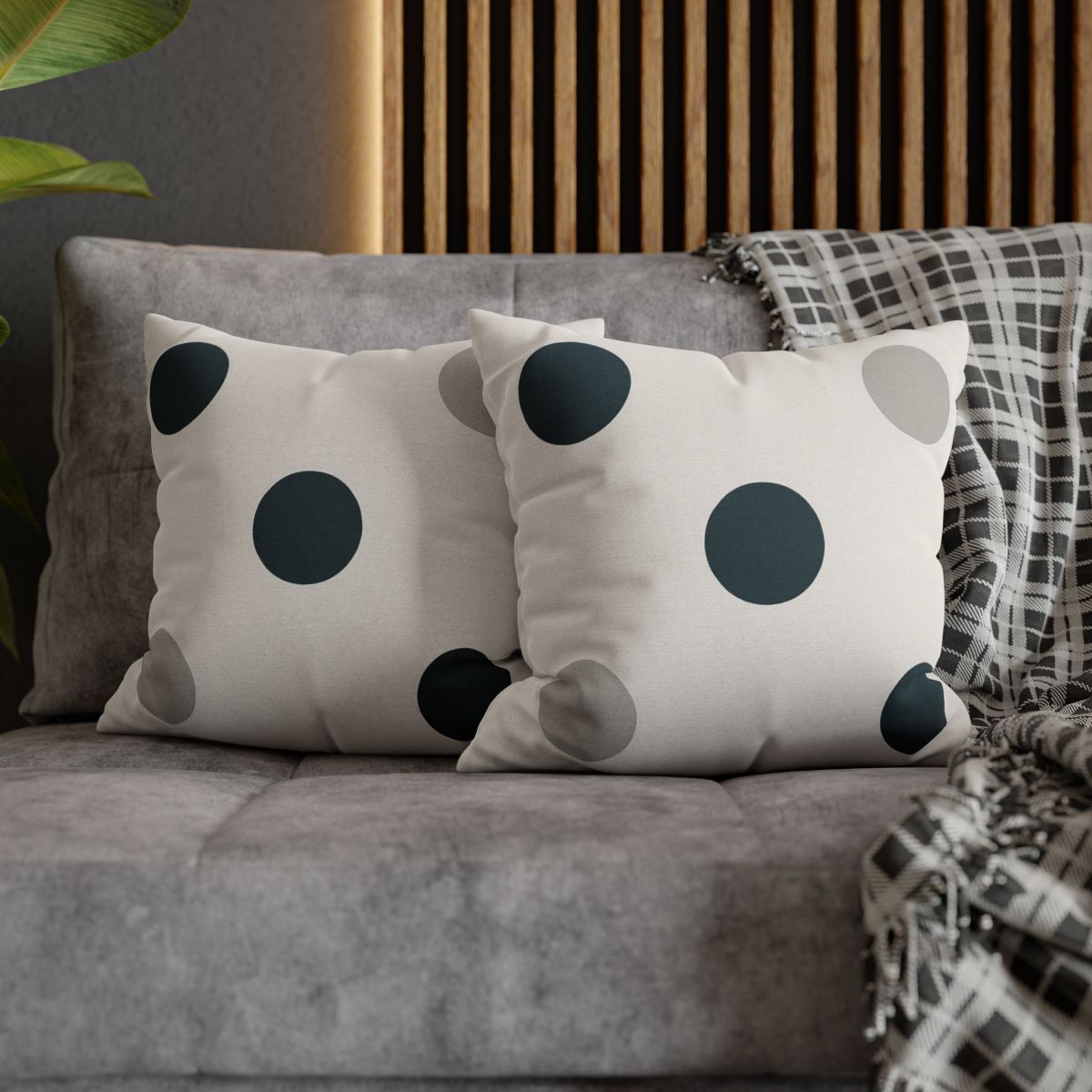 Sparse Dot Grid Rhythm stylish decorative pillowcases