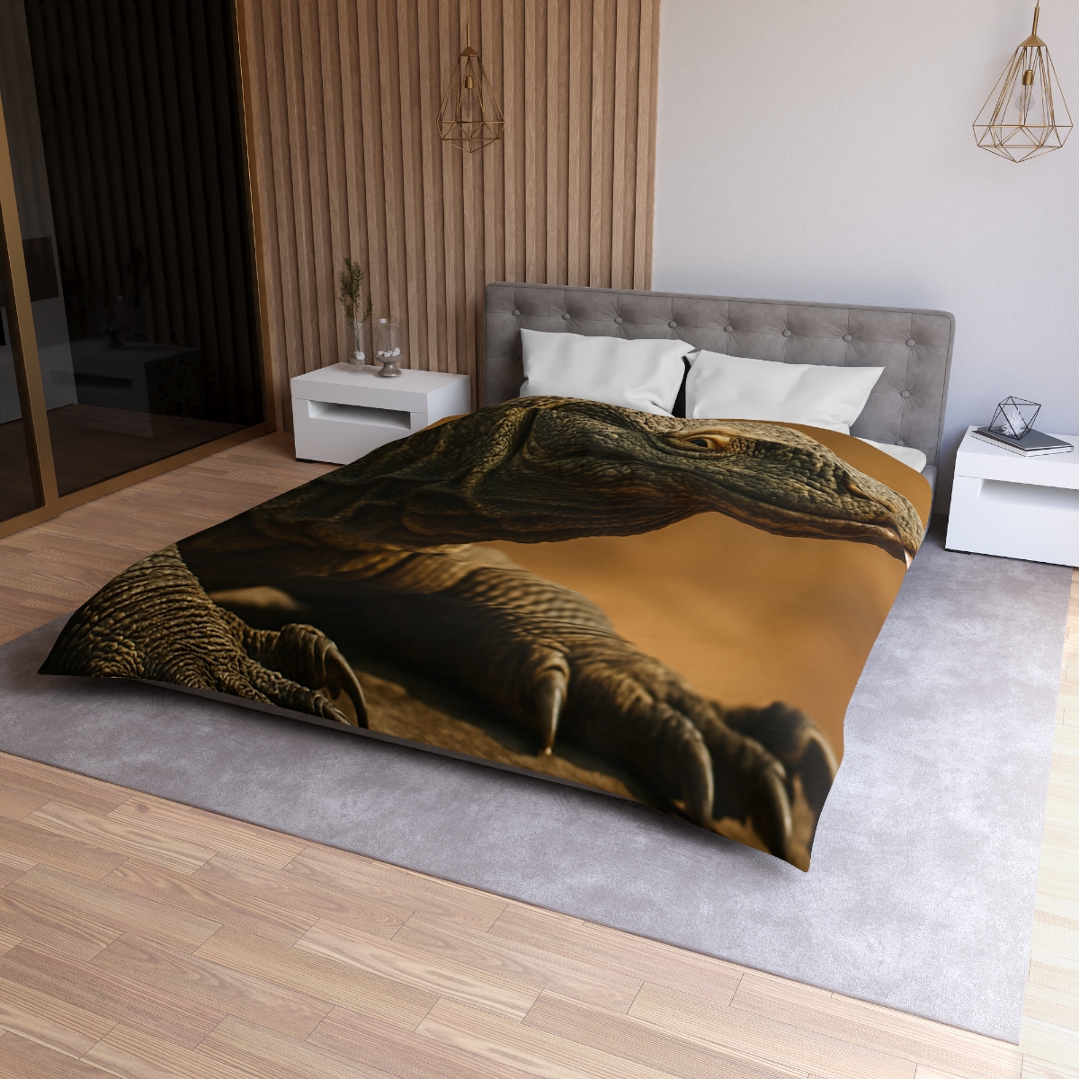 Ancient Sentinel Komodo Dragon trendy bedroom duvets