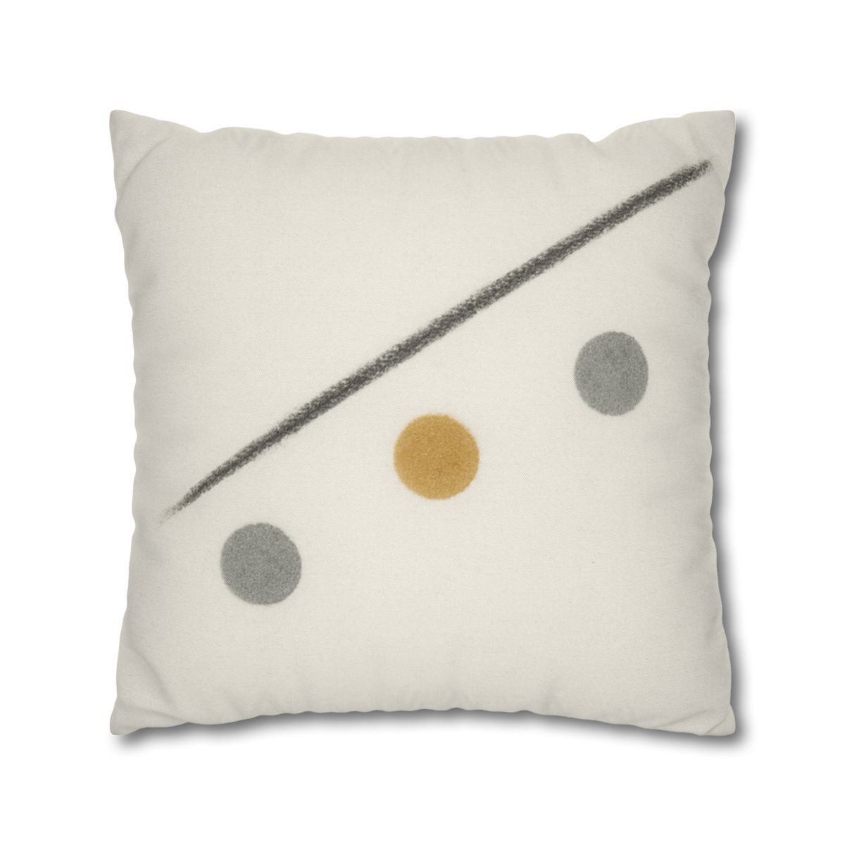 Diagonal Line And Triple Circles designer print pillow cases