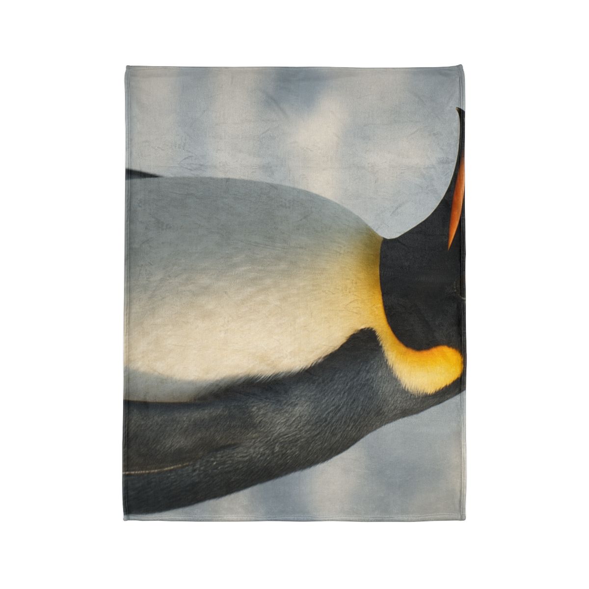 Aurora Drift Emperor Penguin personalized cozy blankets