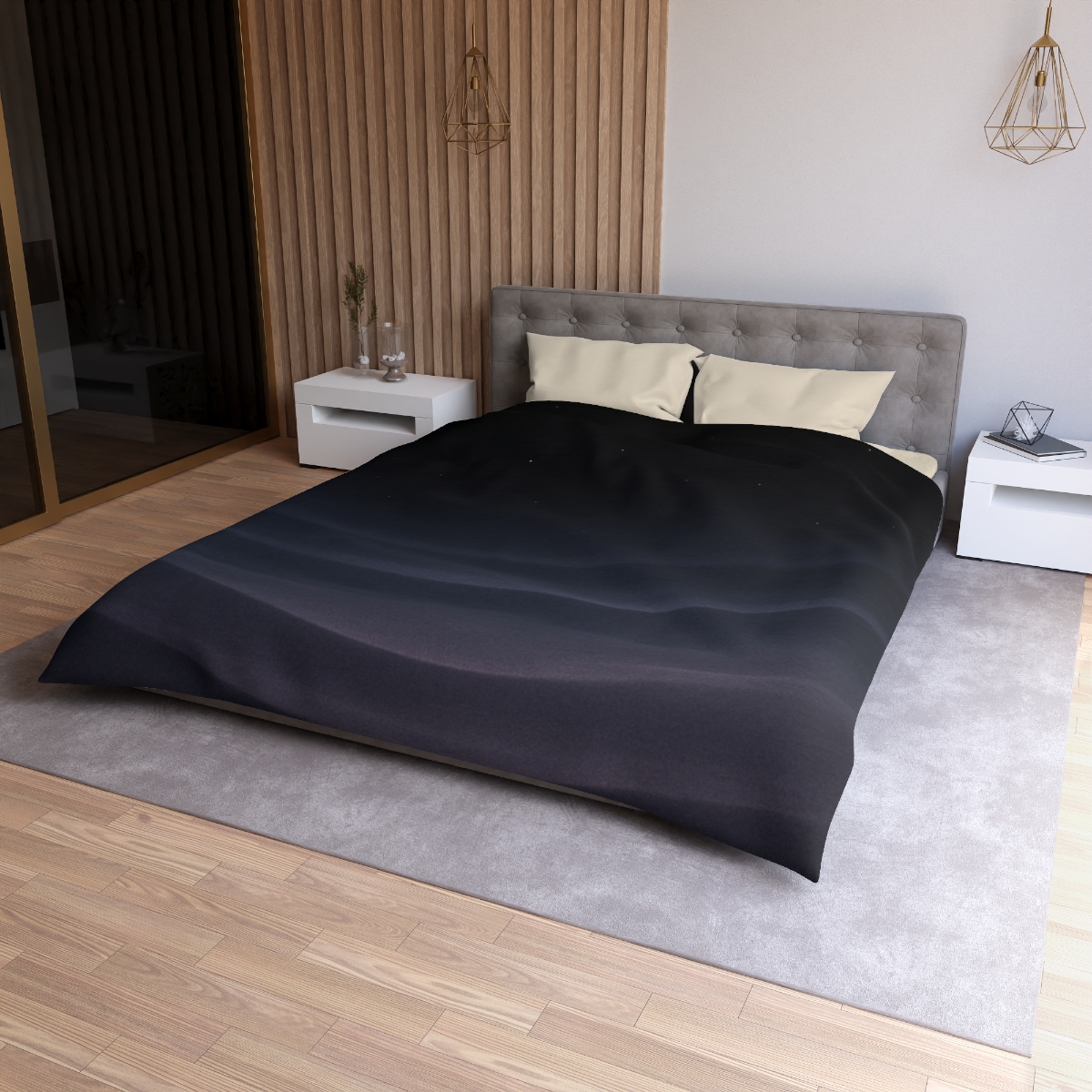 Dark Energy Tide Gradient trendy bedroom duvets