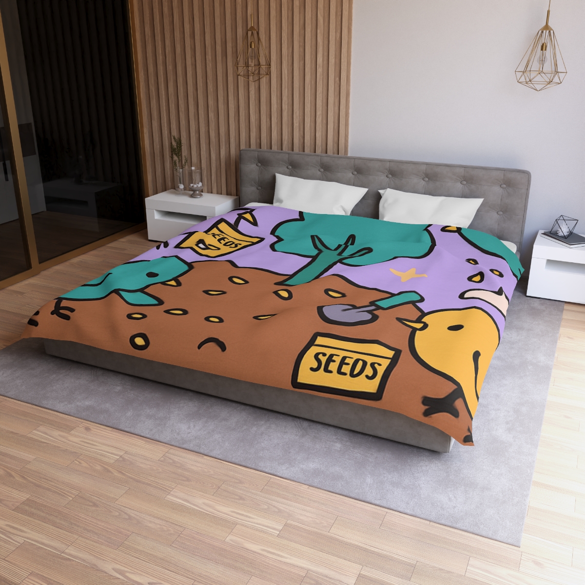 Galaxy Garden Aviary unique patterned duvets