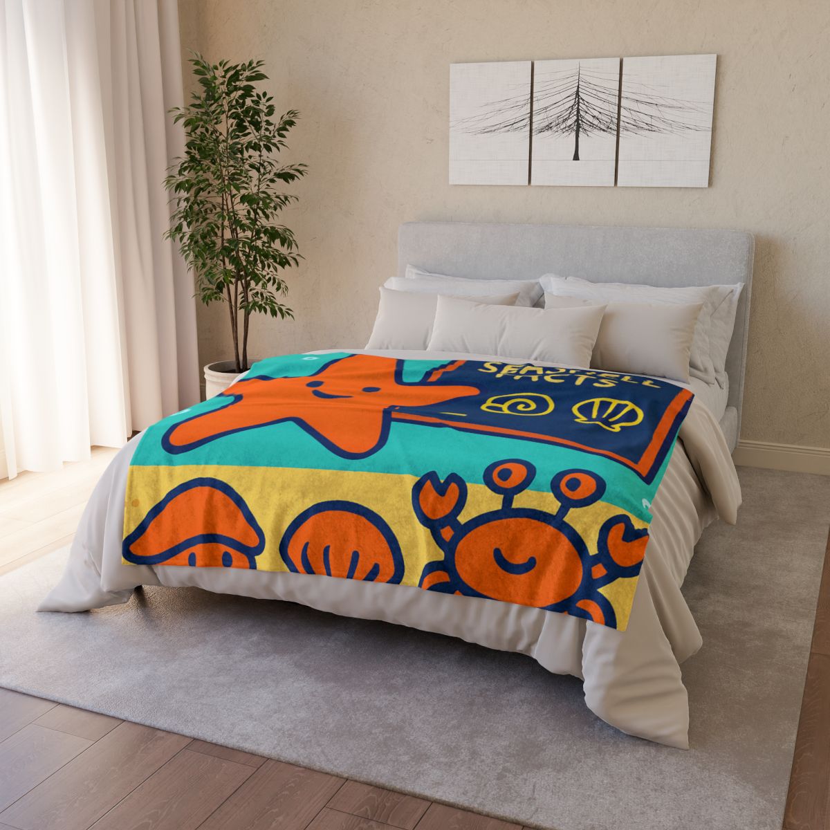 Starfish Science Class trendy patterned blankets