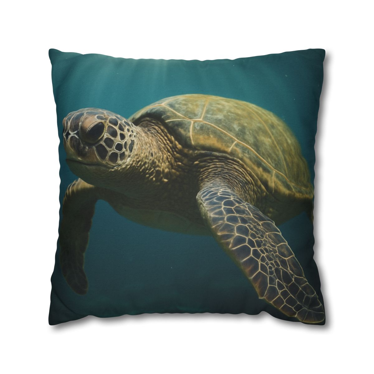Glasswater Drift Green Sea Turtle unique gift pillow cases