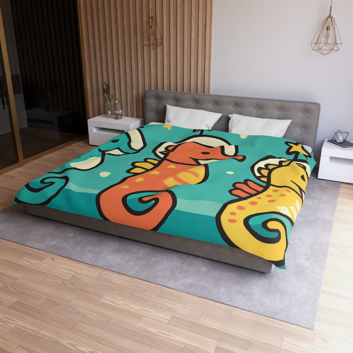 Starship Seahorse Parade trendy bedroom duvets