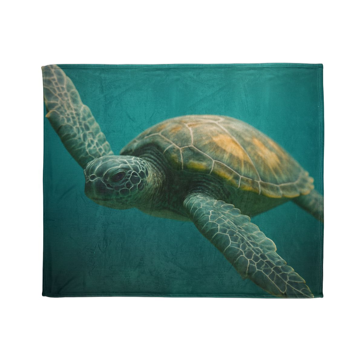 Comet Guard Green Sea Turtle custom blankets