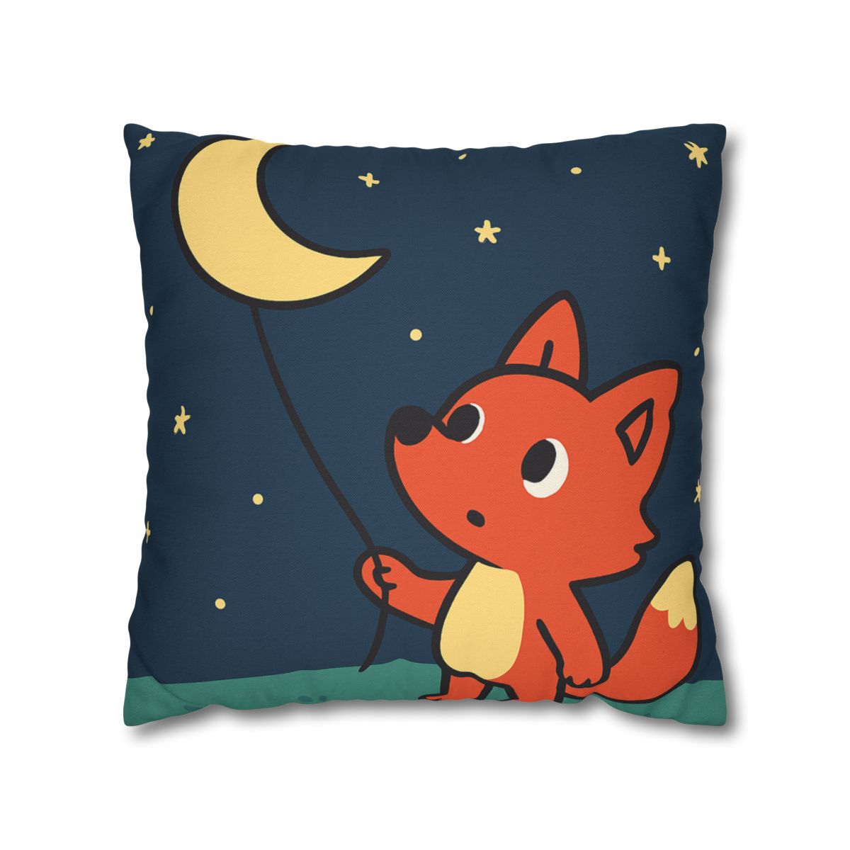Stargazing Fox And Moon Kite unique gift pillow cases
