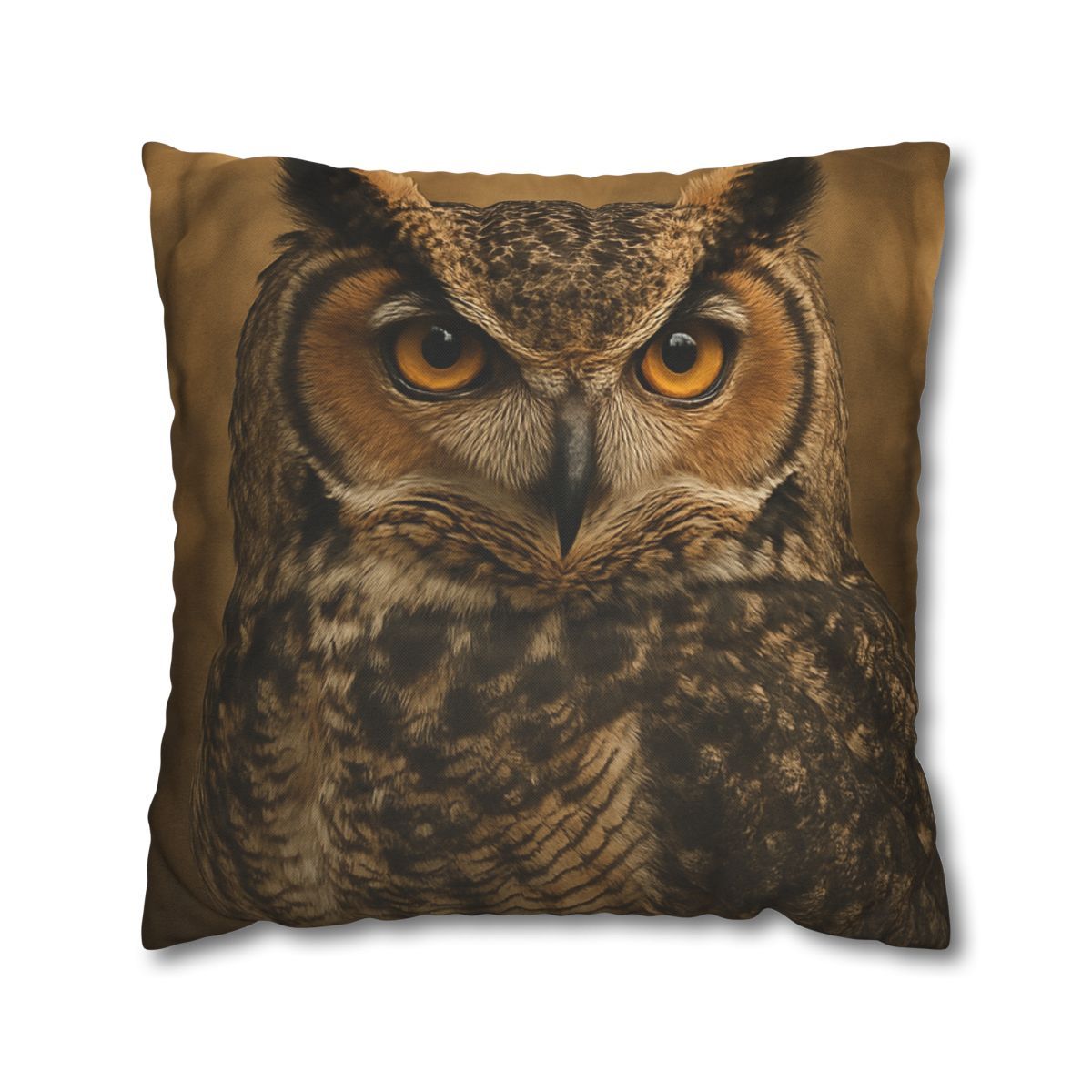 Amber Vigil Great Horned Owl personalized pillow covers