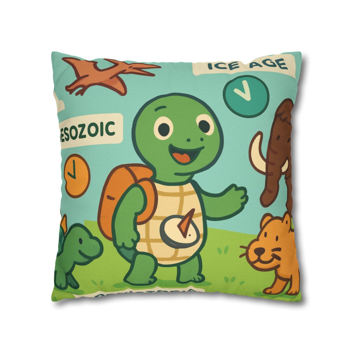 Time-Traveling Tortoise trendy patterned pillow cases