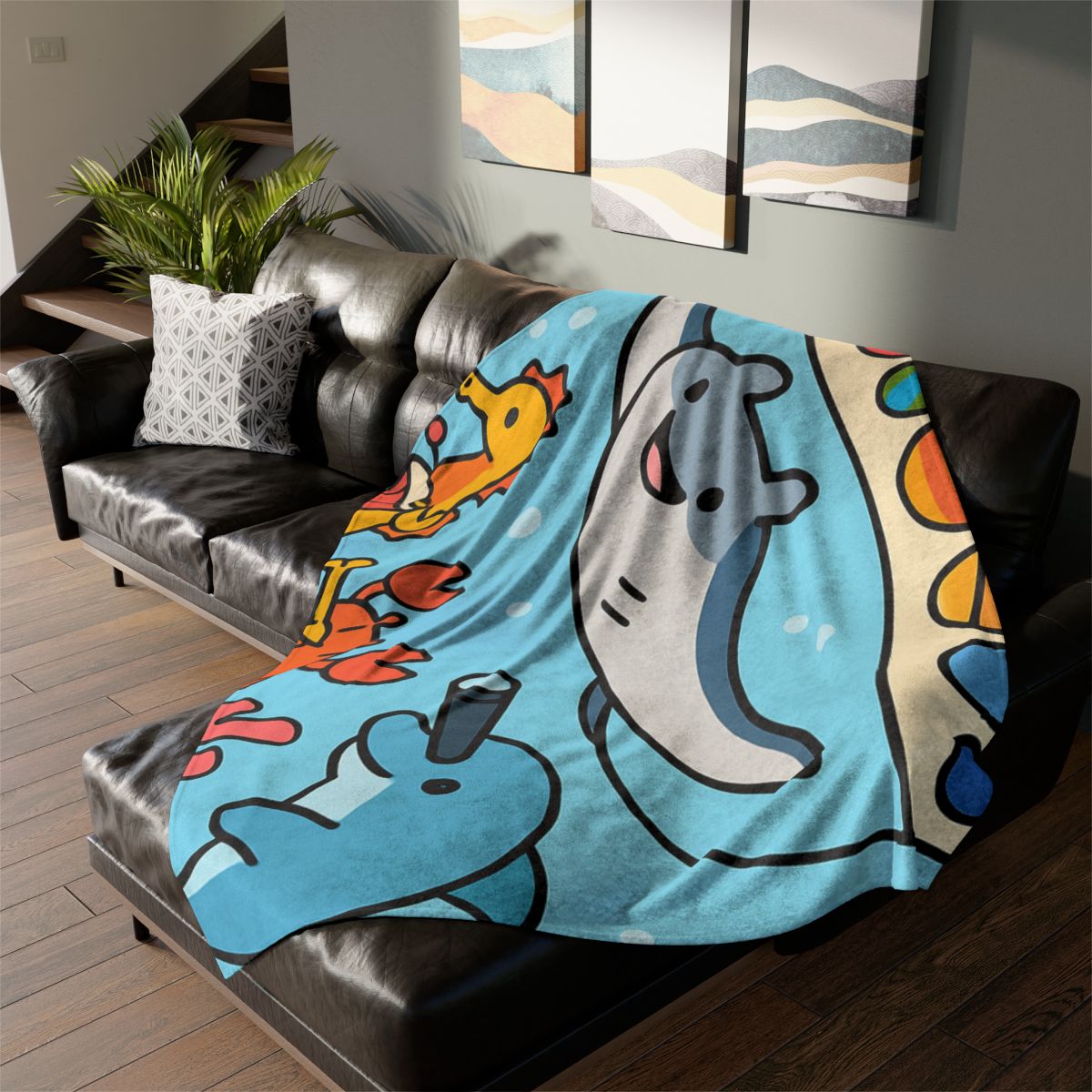 Rainbow Reef Planet Parade custom blankets