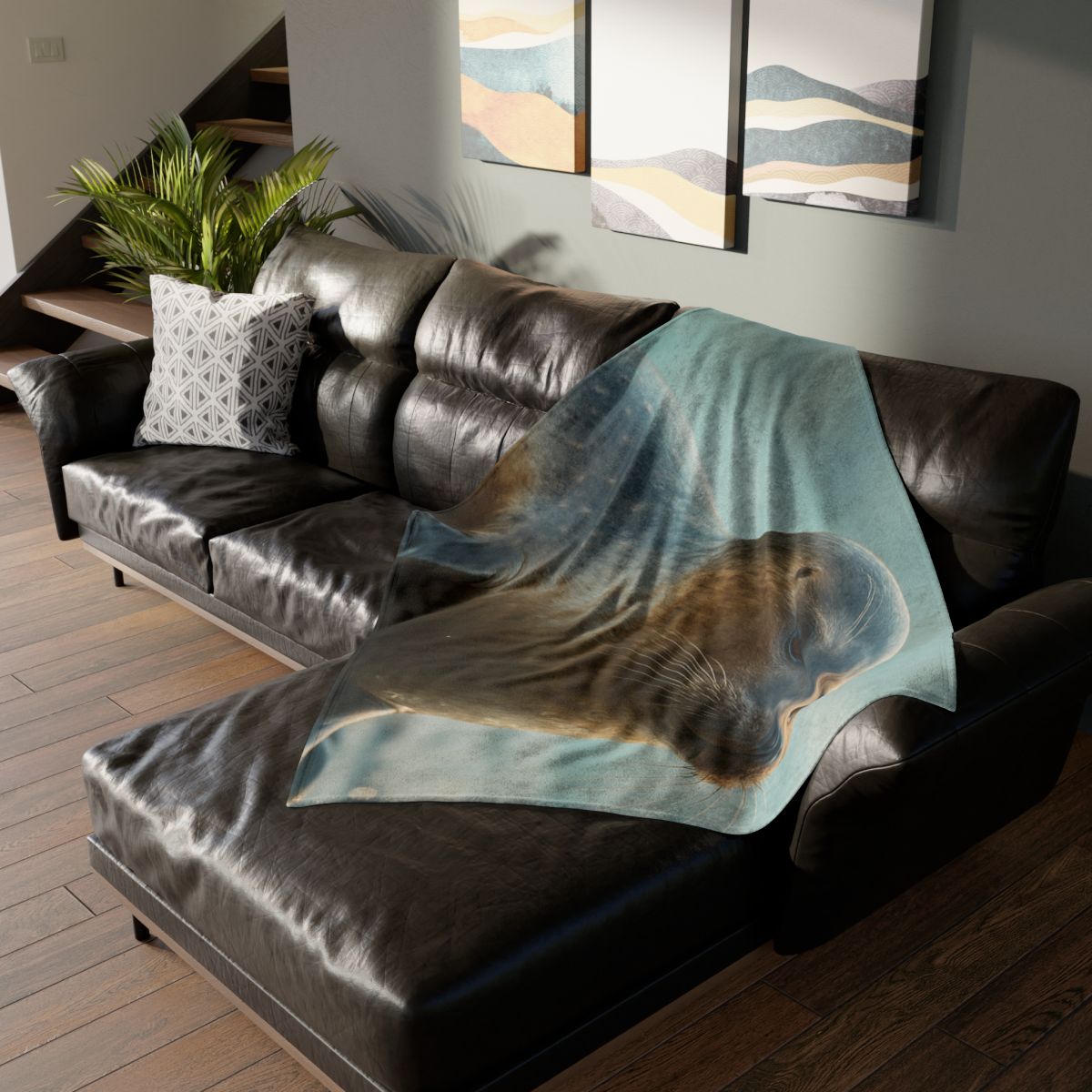 Harbor Sentinel Seal personalized cozy blankets