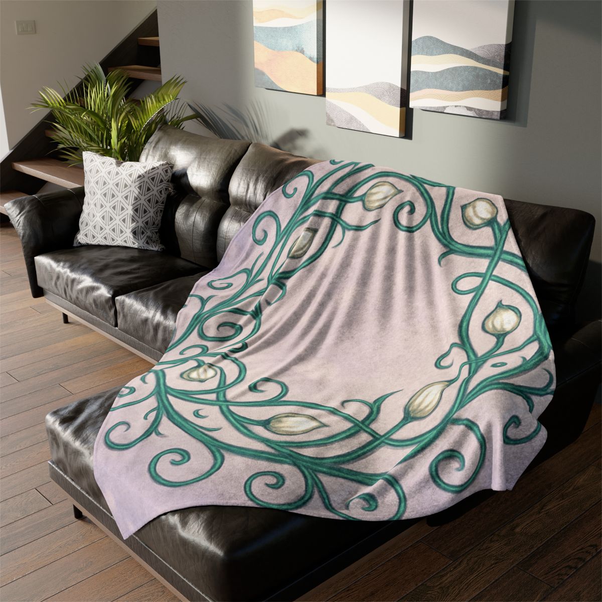 Vine Lattice Halo stylish throw blankets