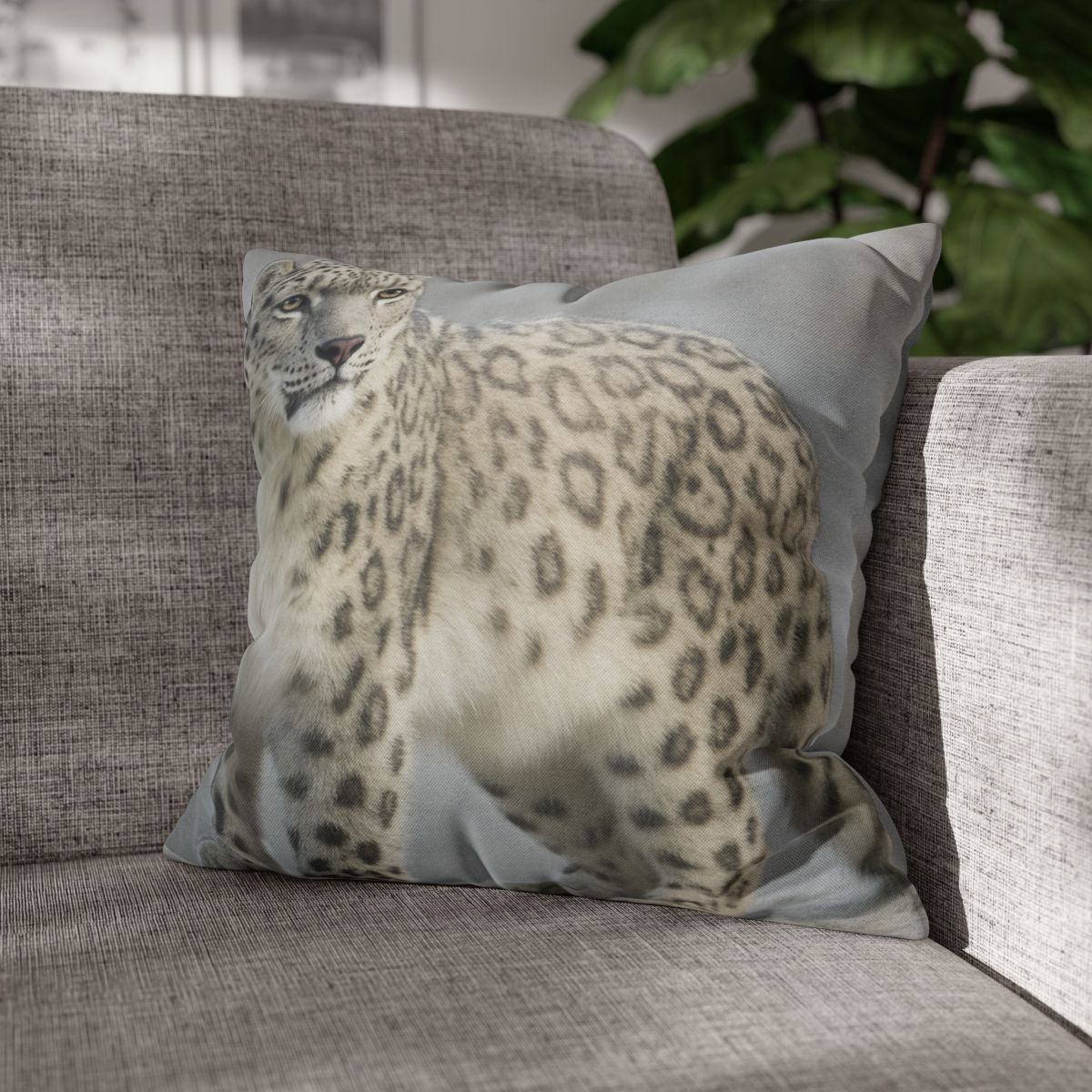 Snow Drift Hunter Snow Leopard unique gift pillow cases