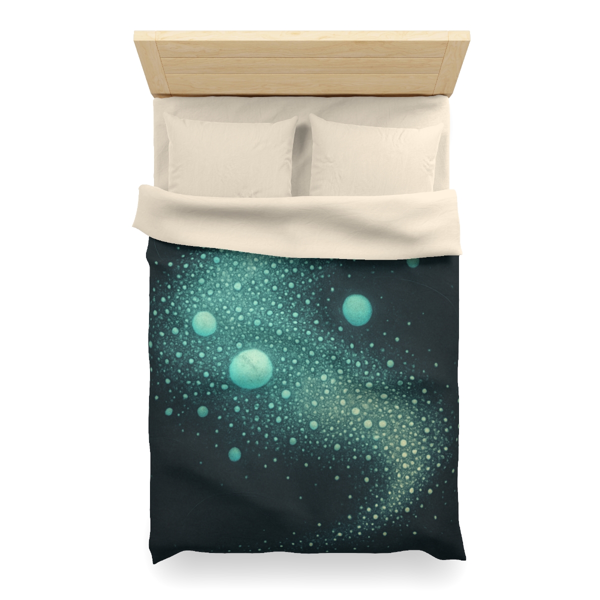 Seed Cluster Nebula Bloom designer printed duvets