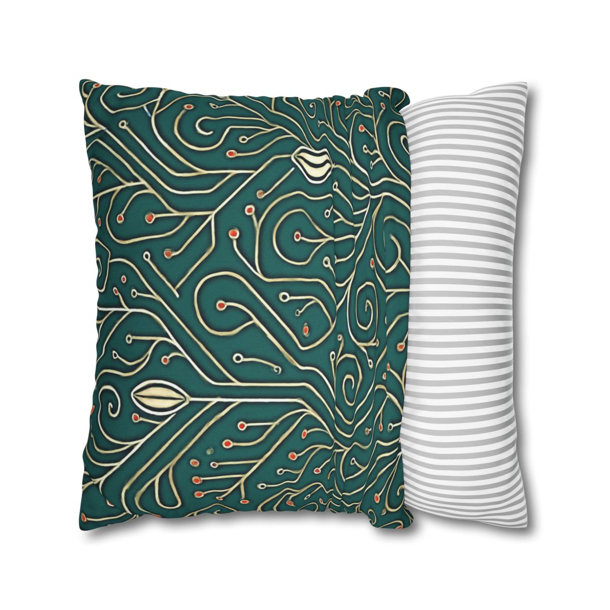 Vine Circuit Filigree designer print pillow cases